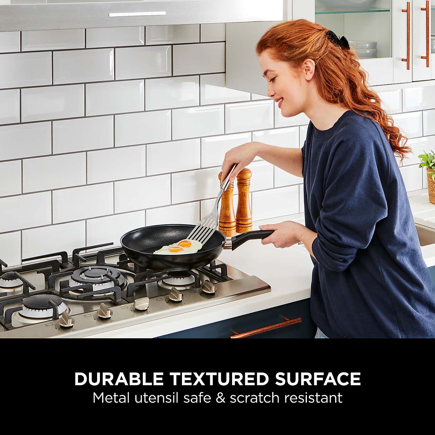 Ninja ZEROSTICK Hard Anodised Classic Sauté Pan with Lid, 26cm