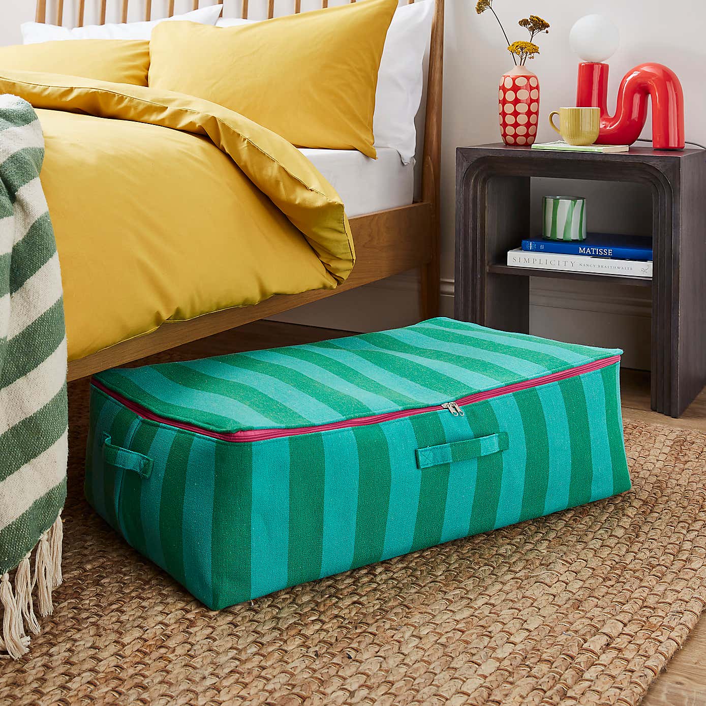 Elements Sutton Woven Stripe Underbed Storage Bag