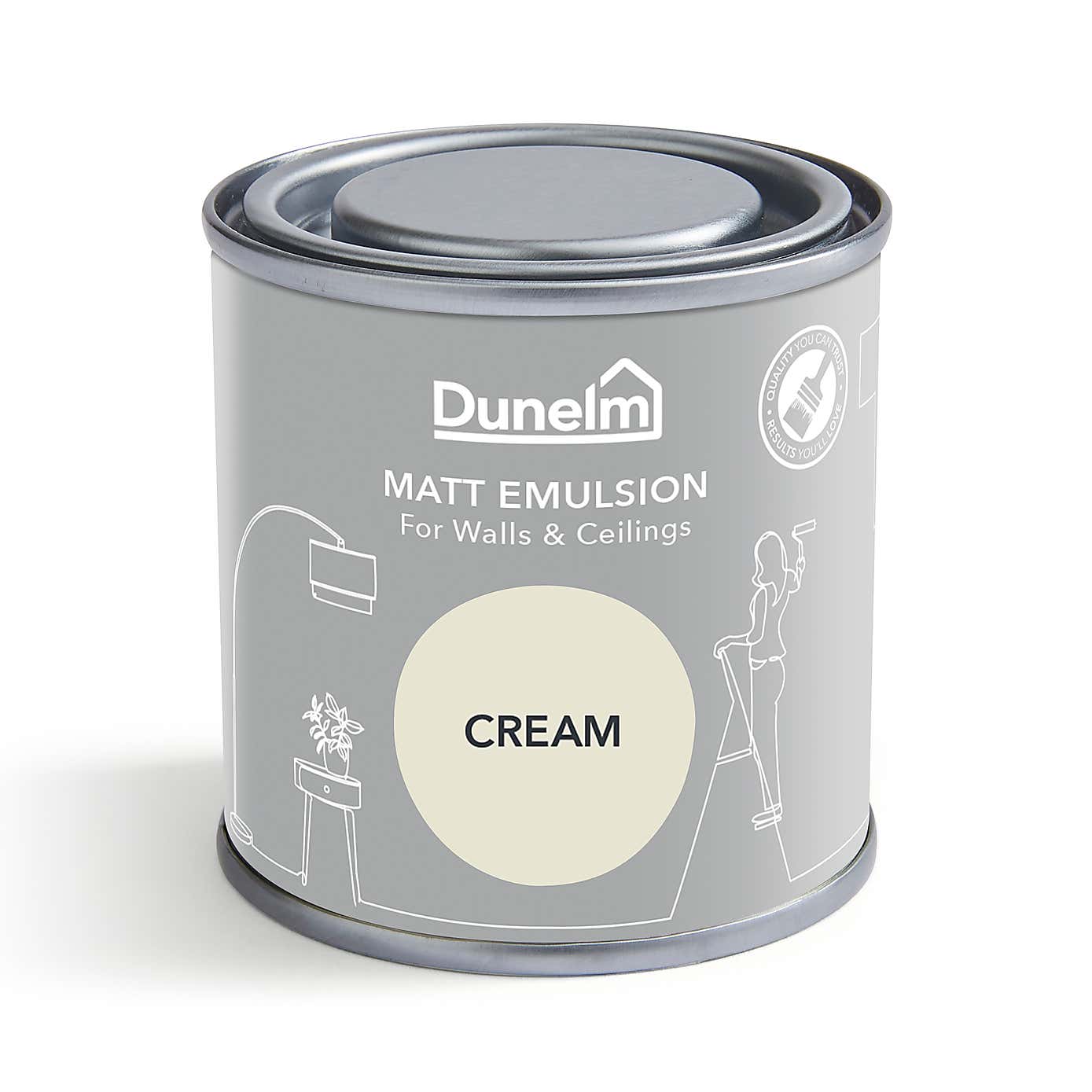 Dunelm Cream Matt Emulsion Paint
