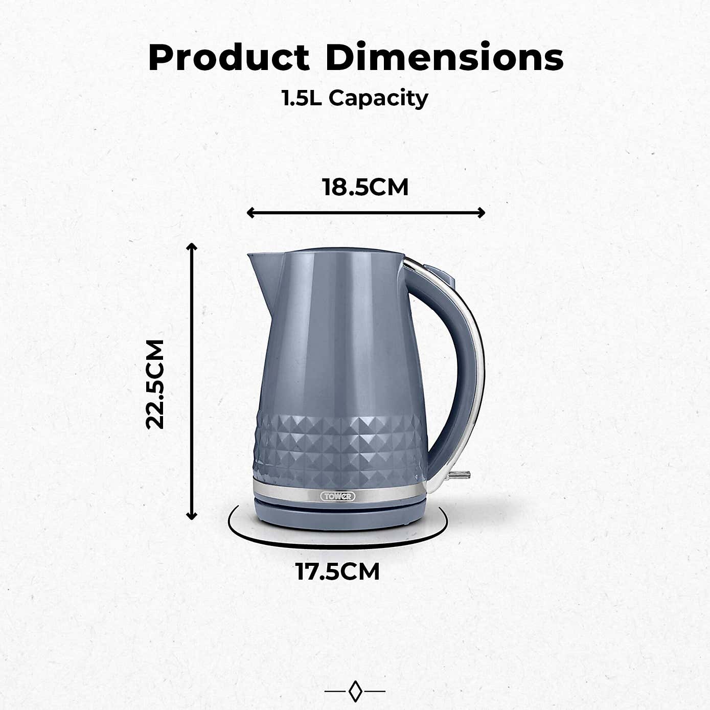 TOWER Solitaire 1.5L Kettle