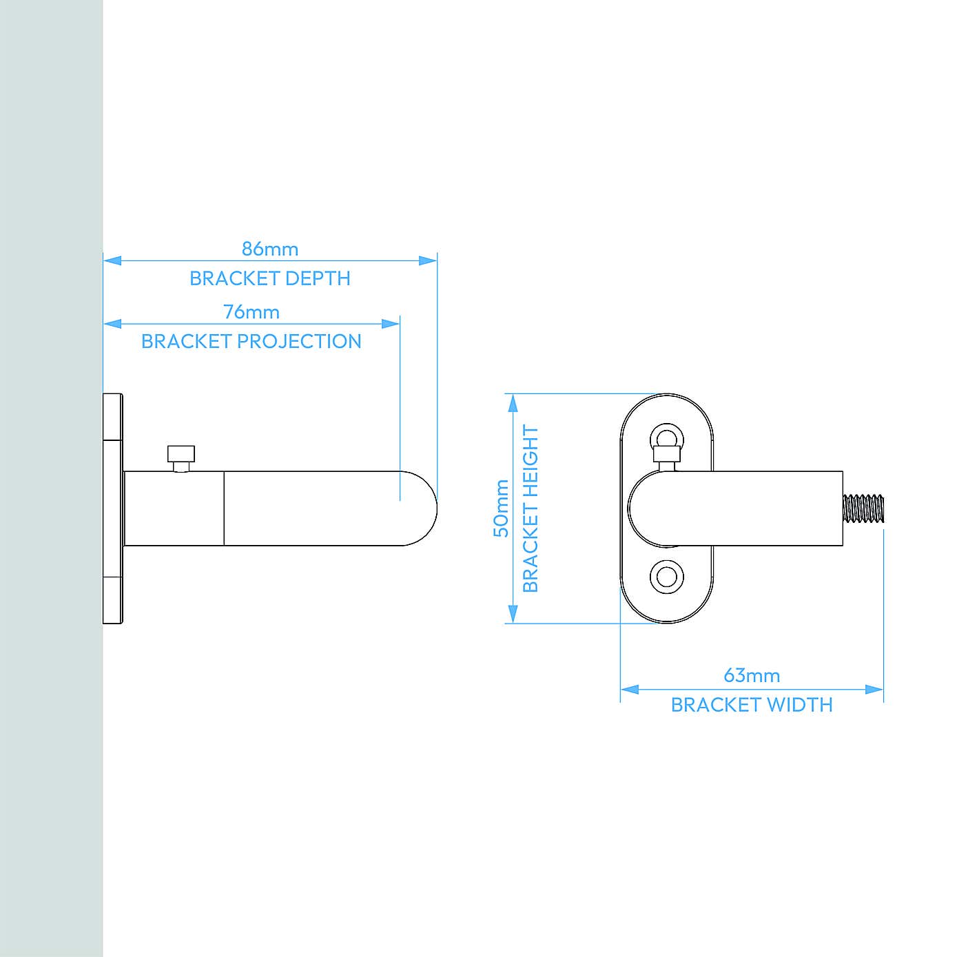 Room Darkening Blackout 25/28mm Metal Extendable Curtain Pole