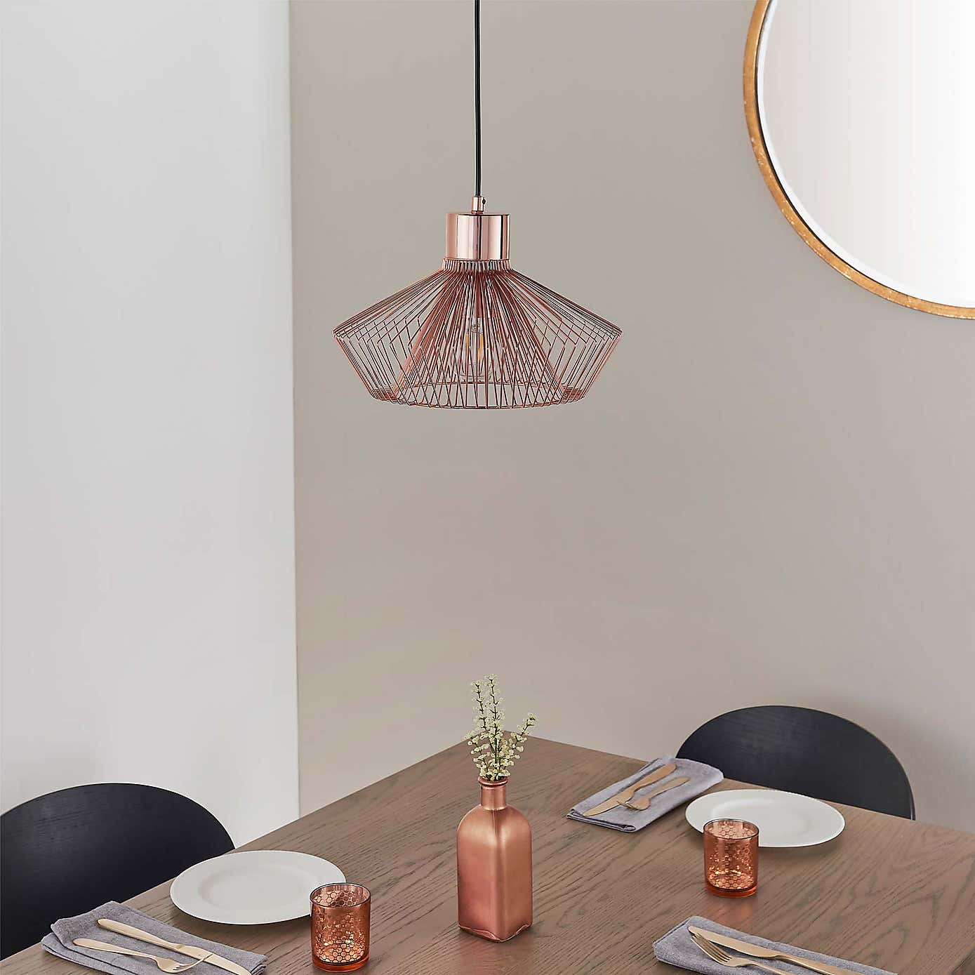 Vogue Galanta 1 Light Pendant Ceiling Fitting