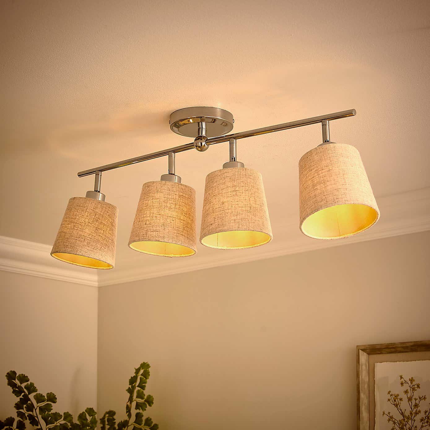 Preston 4 Light Adjustable Spotlight Bar