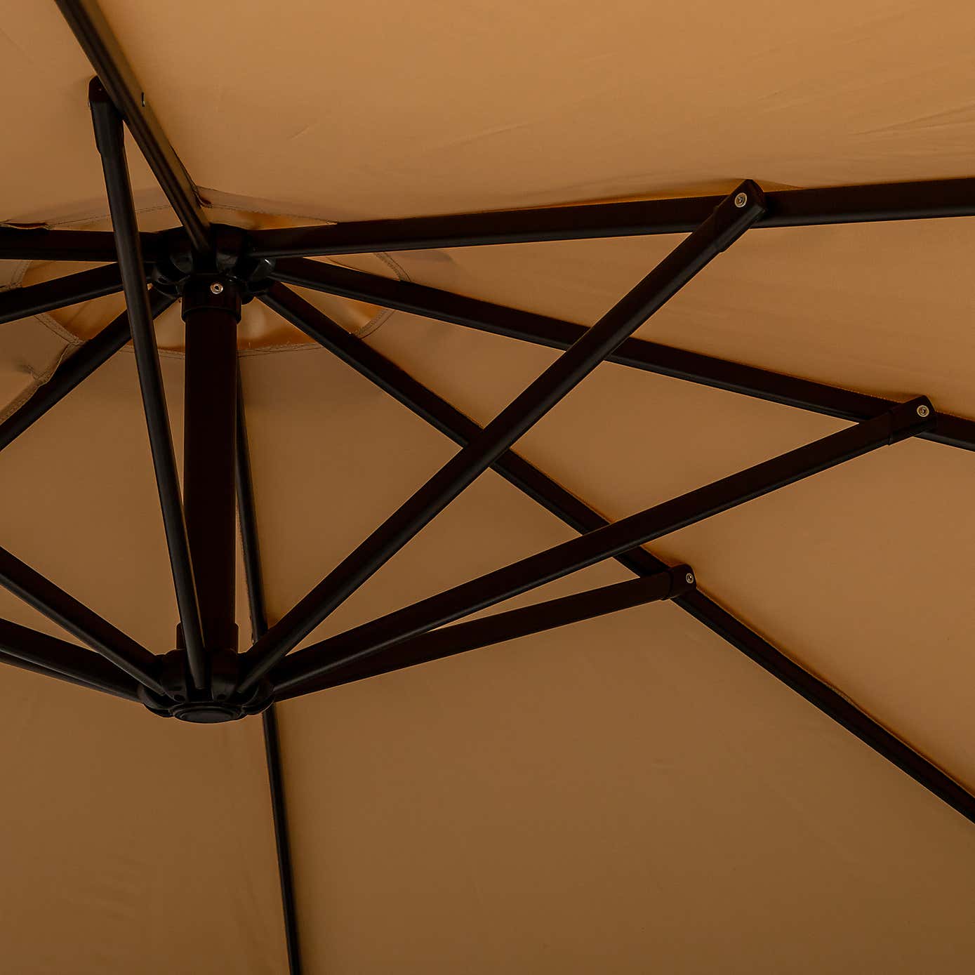 3m Royal Craft Deluxe Pedal Operated Rotational Cantilever Parasol with Cross Stand