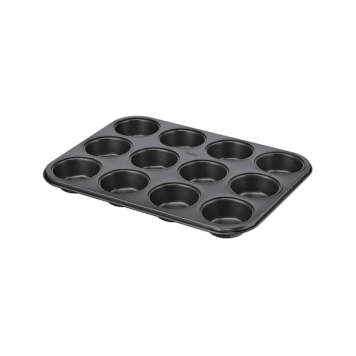 Tefal Excellence Aluminium Non-Stick Muffin Tray, 12 Cups