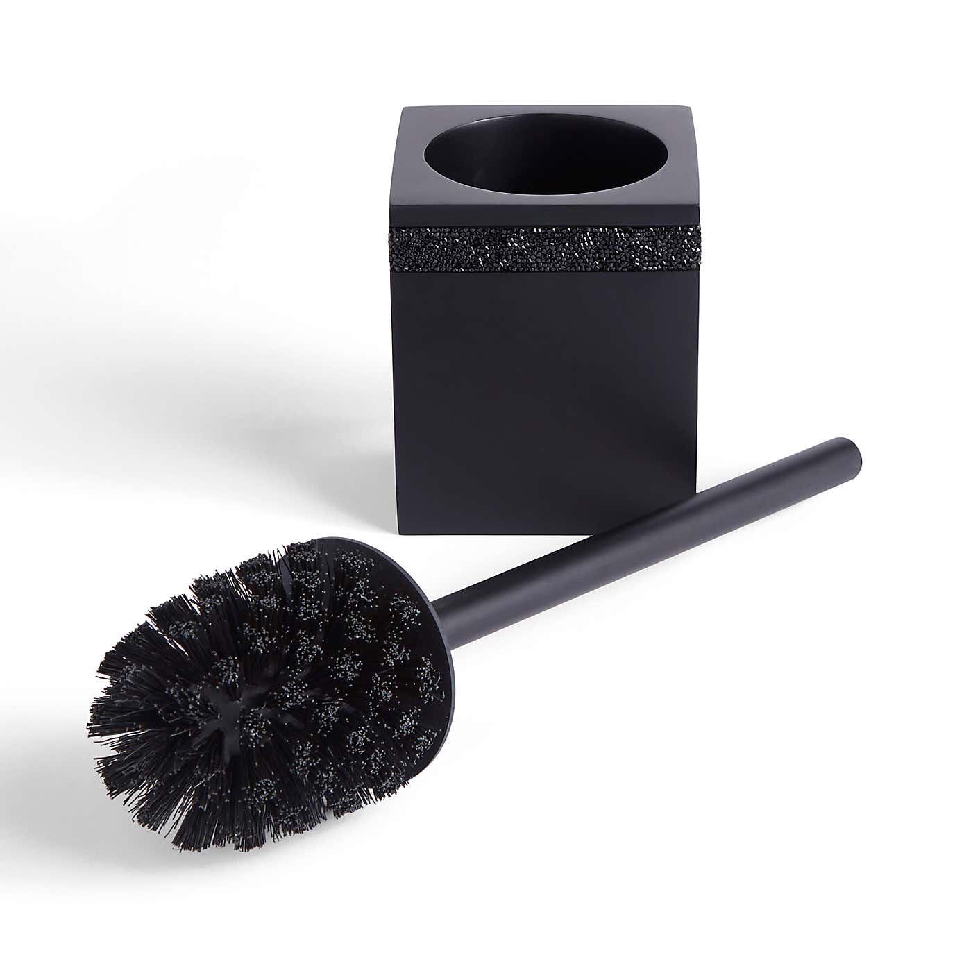 Sparkle Black Square Toilet Brush