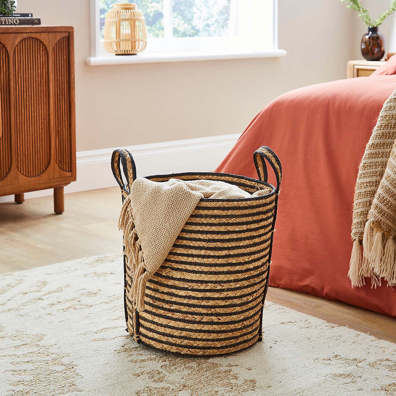 Water Hyacinth Stitch Storage Basket