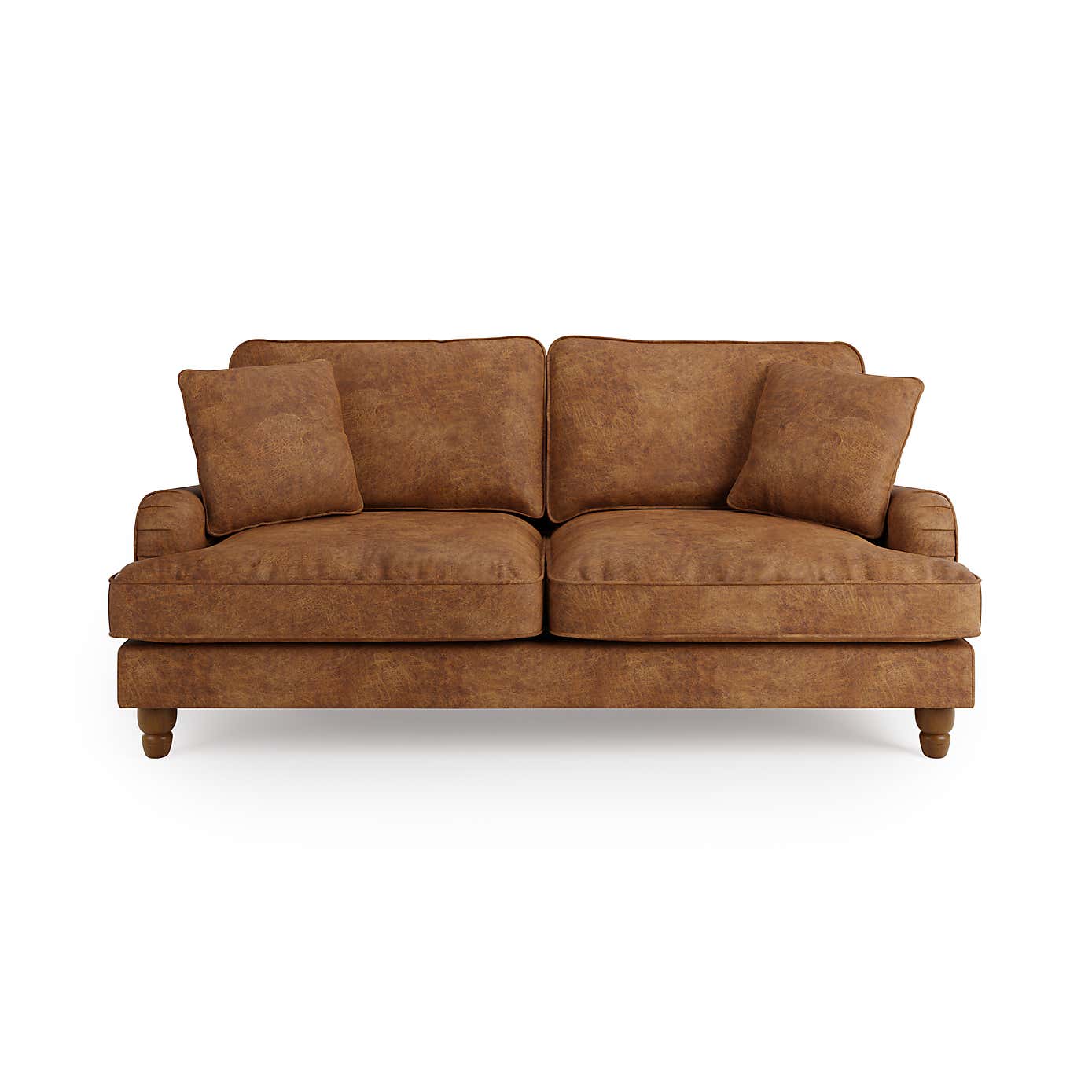Beatrice Relaxed Faux Leather Sofa Bed