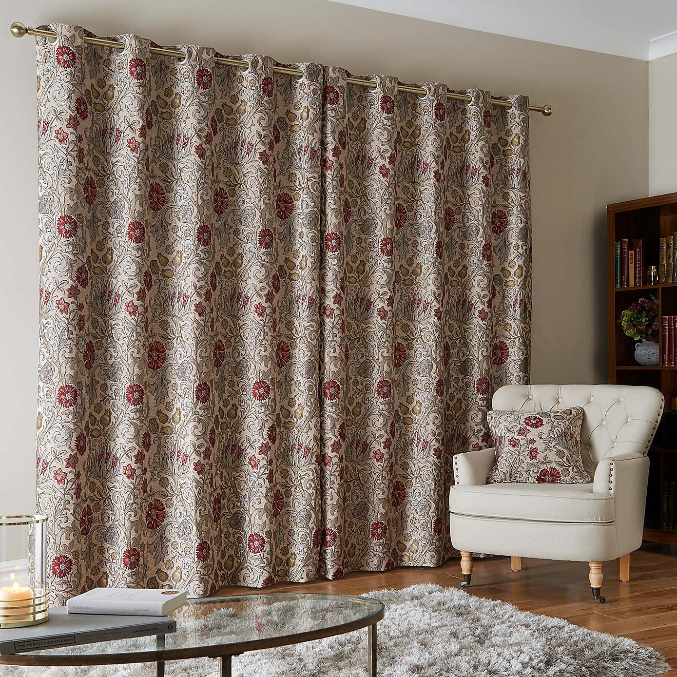 Betsy Chenille Jacquard Eyelet Curtains