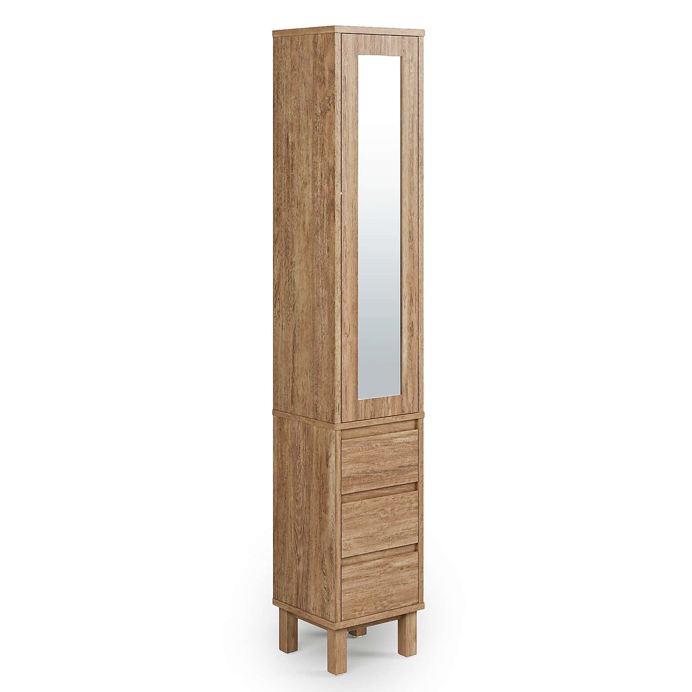 Humphrey Bathroom Tall Mirrored Cabinet