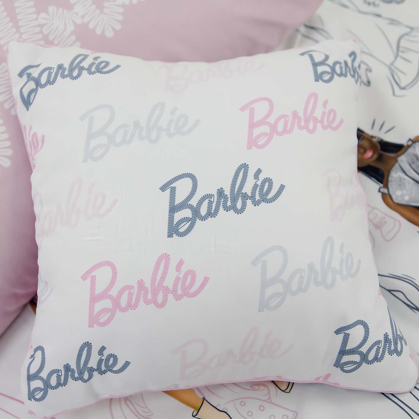 Barbie Figures Cushion