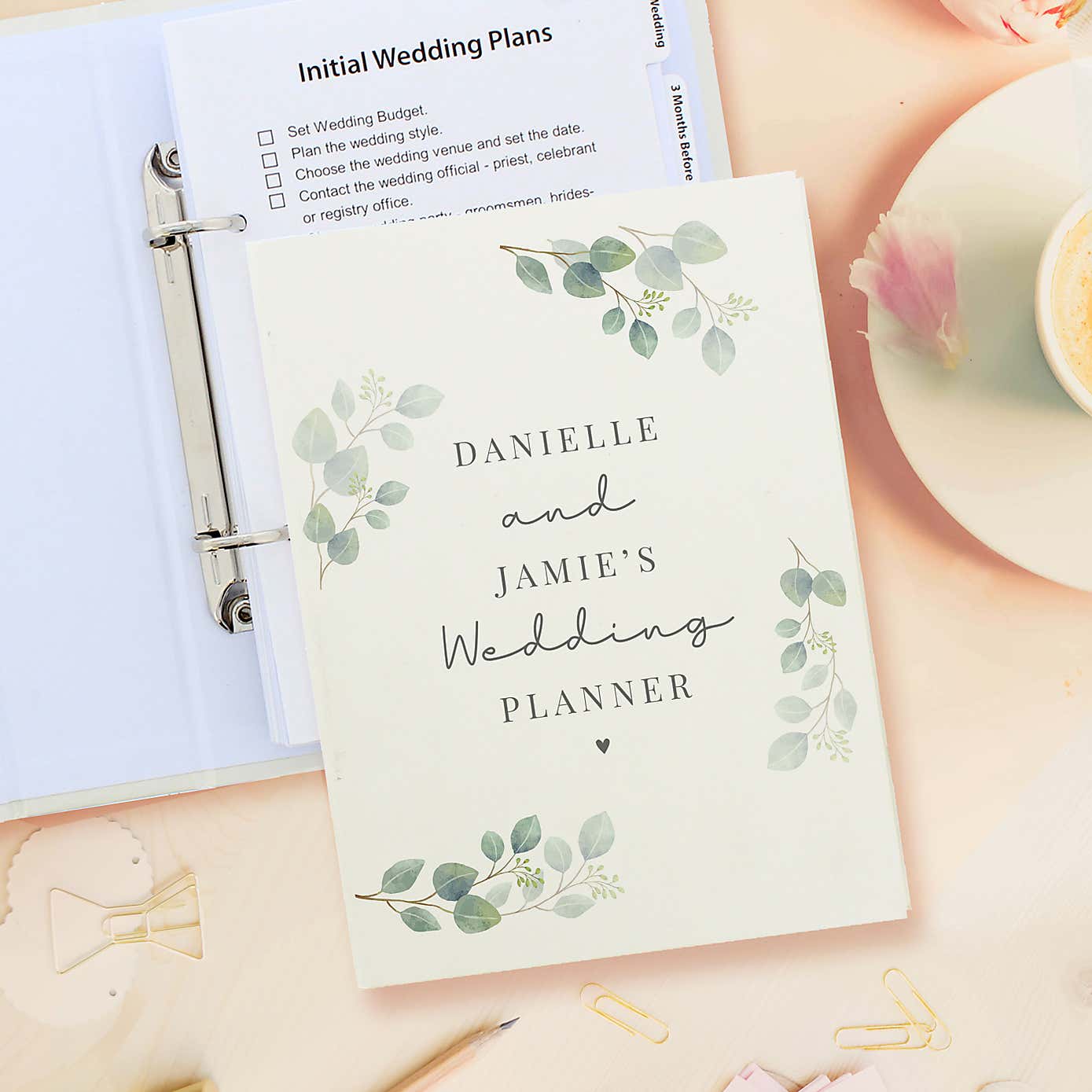 Personalised Botanical Wedding Planner