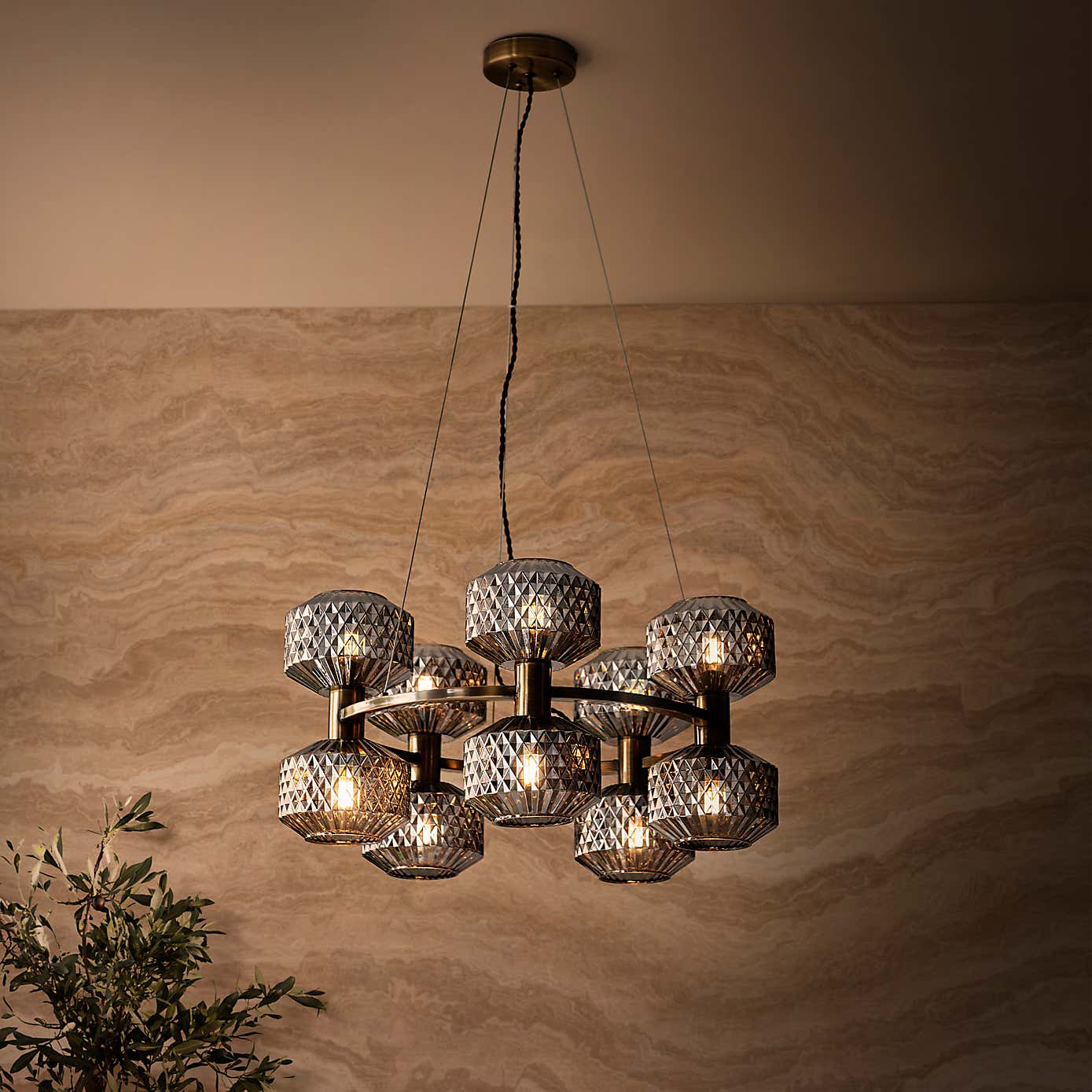 Abingdon 10 Light Adjustable Chandelier