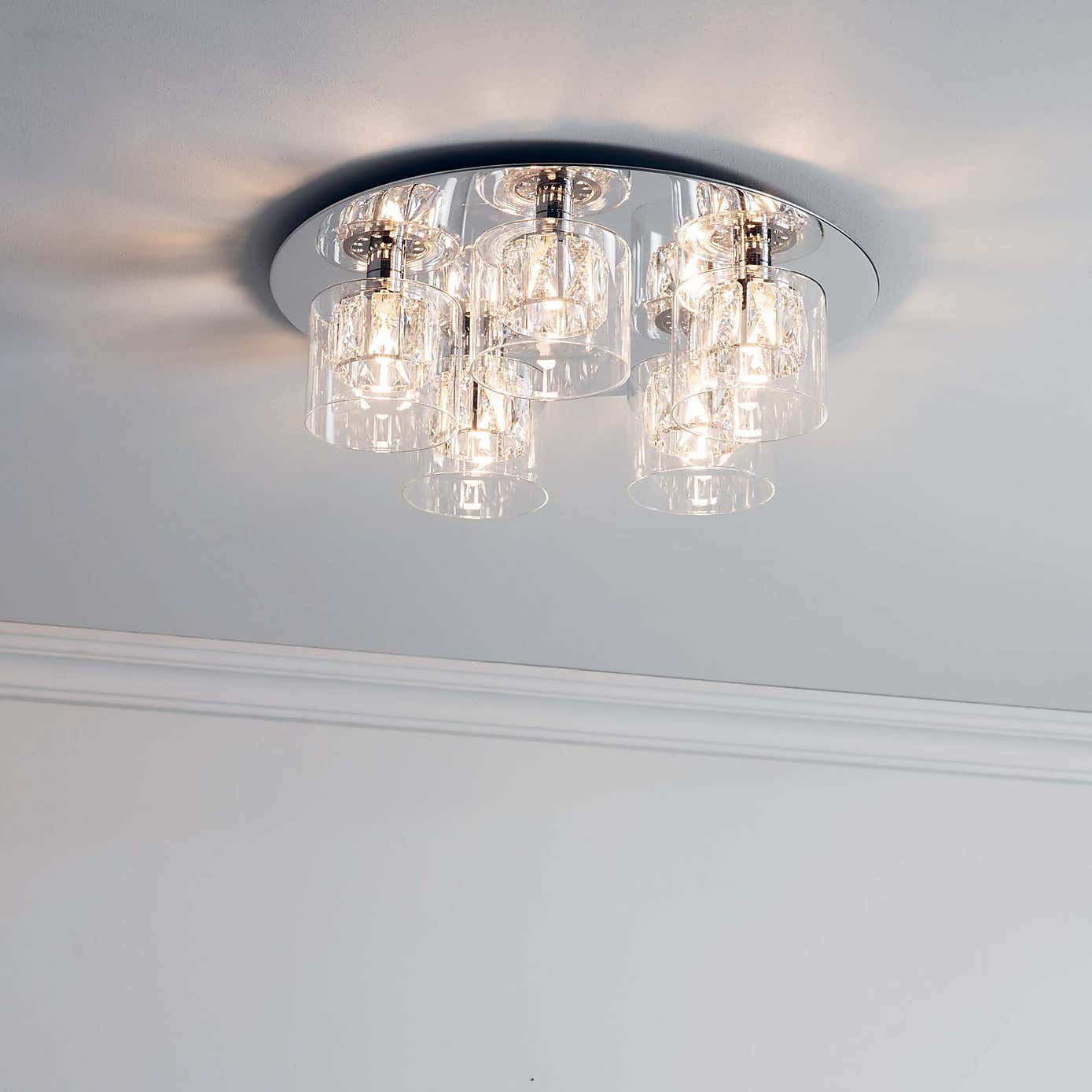 Vogue Armoury 5 Light Flush Ceiling Fitting