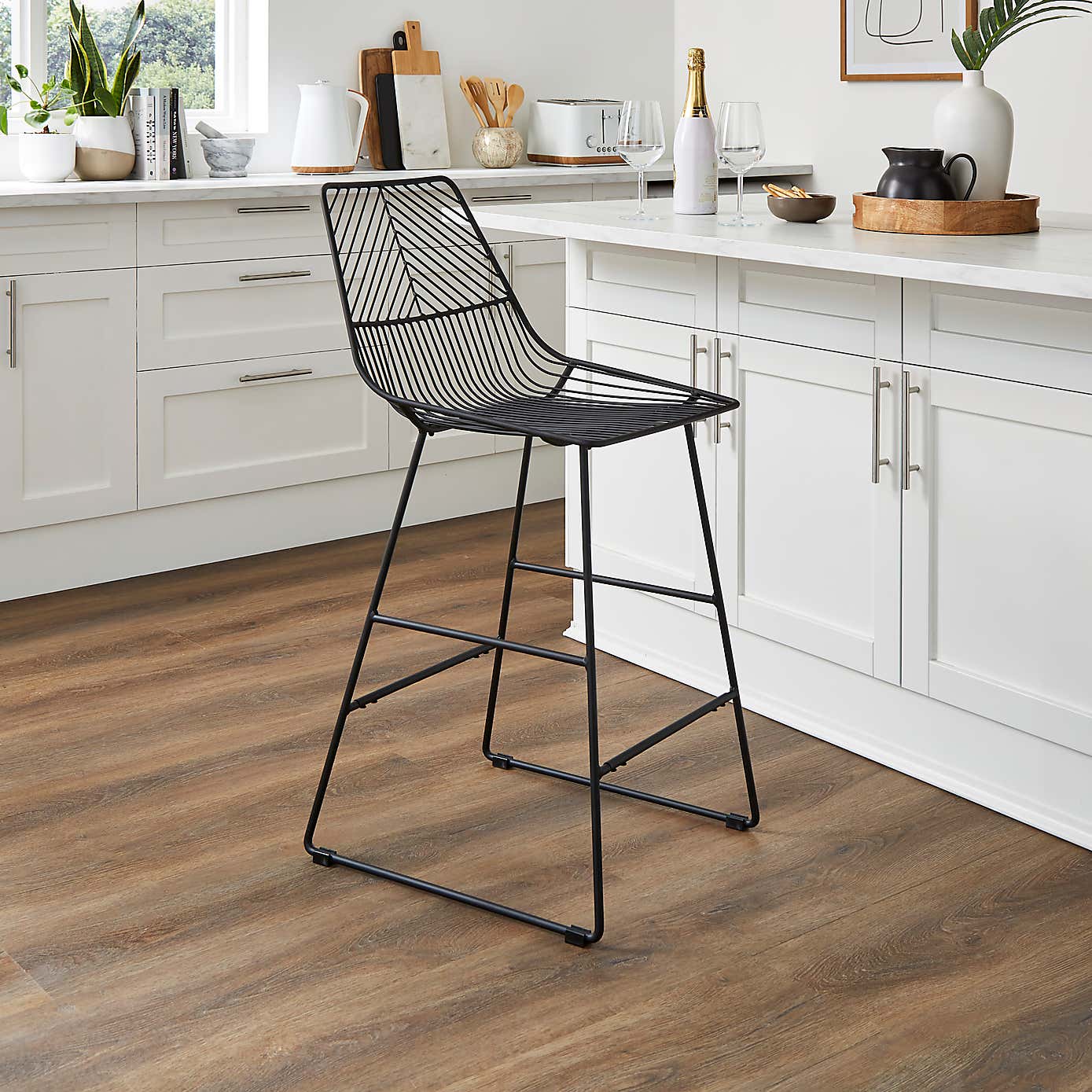 Siena Black Bar Chair