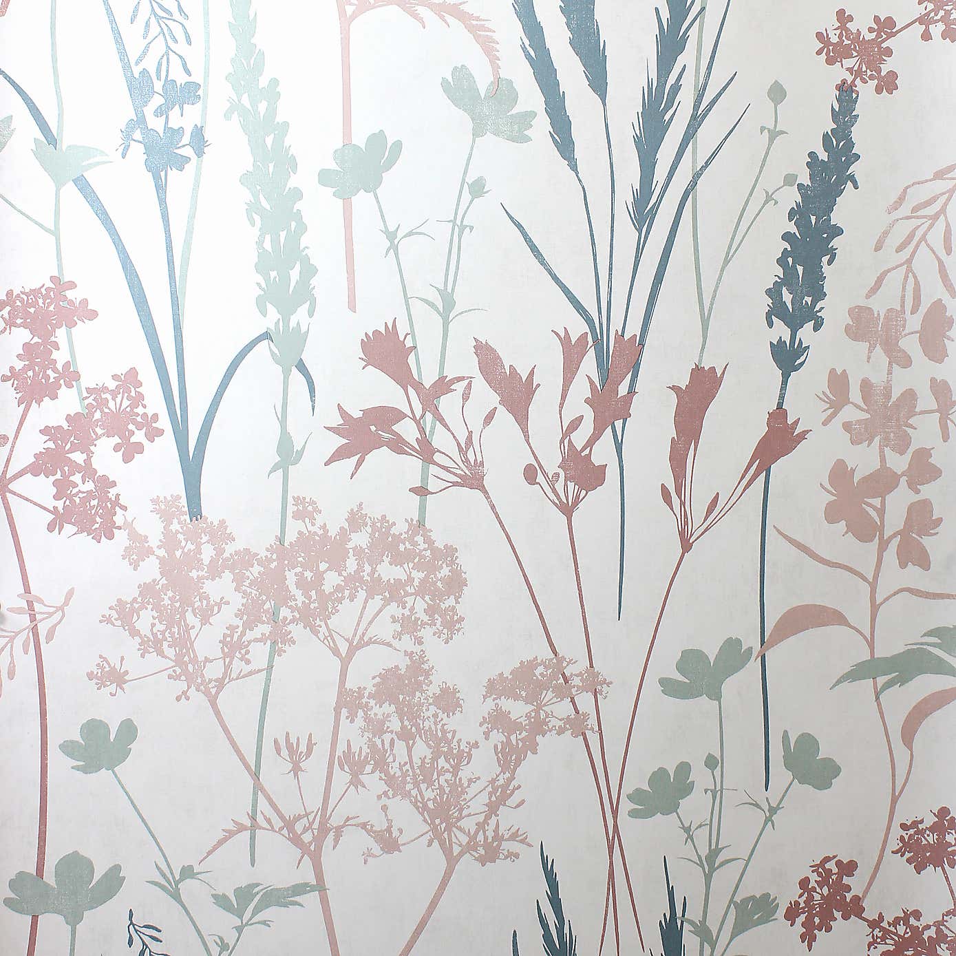 Seed Heads Mica Flat Wallpaper