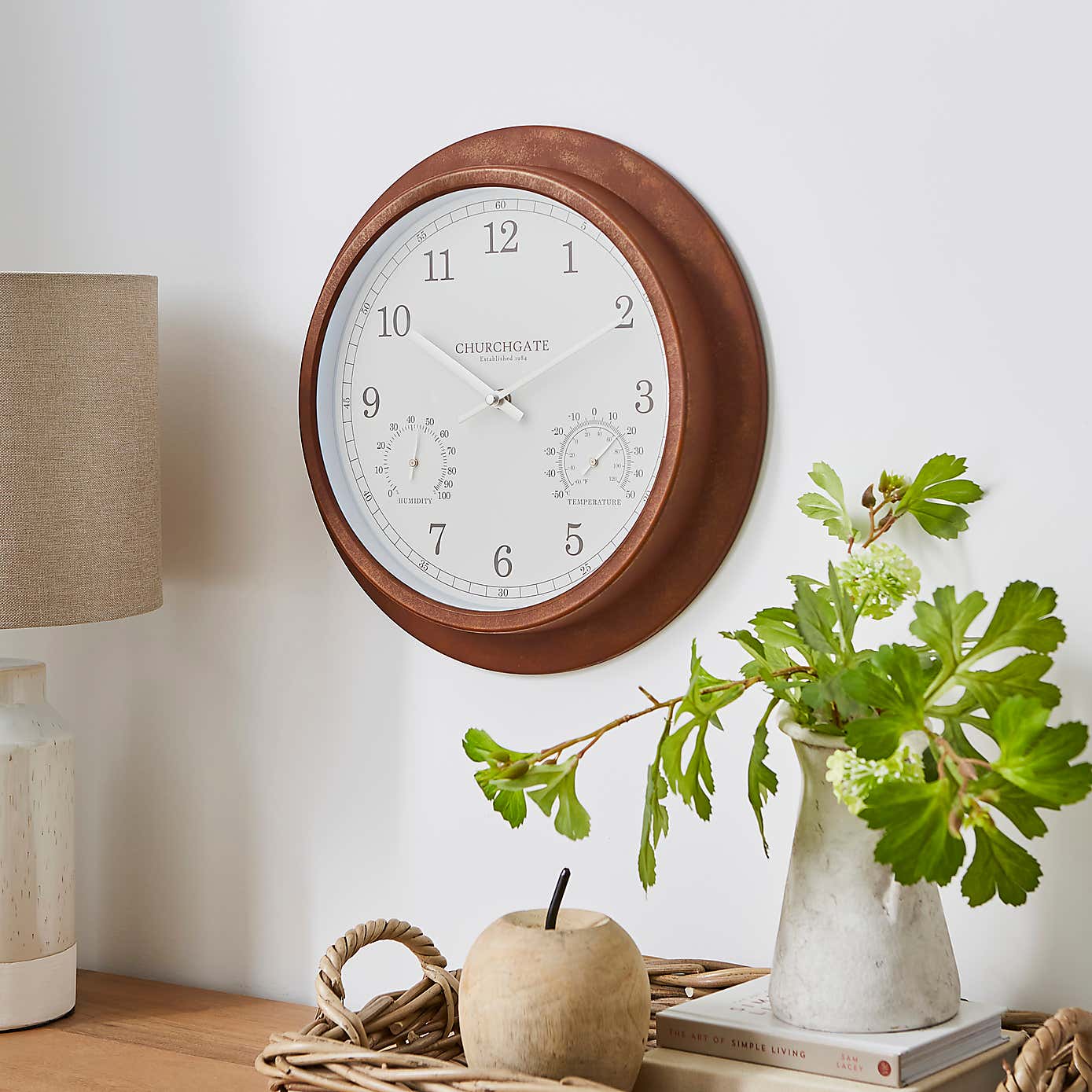 Indoor Outdoor Churchgate Galvanised Clock 35cm