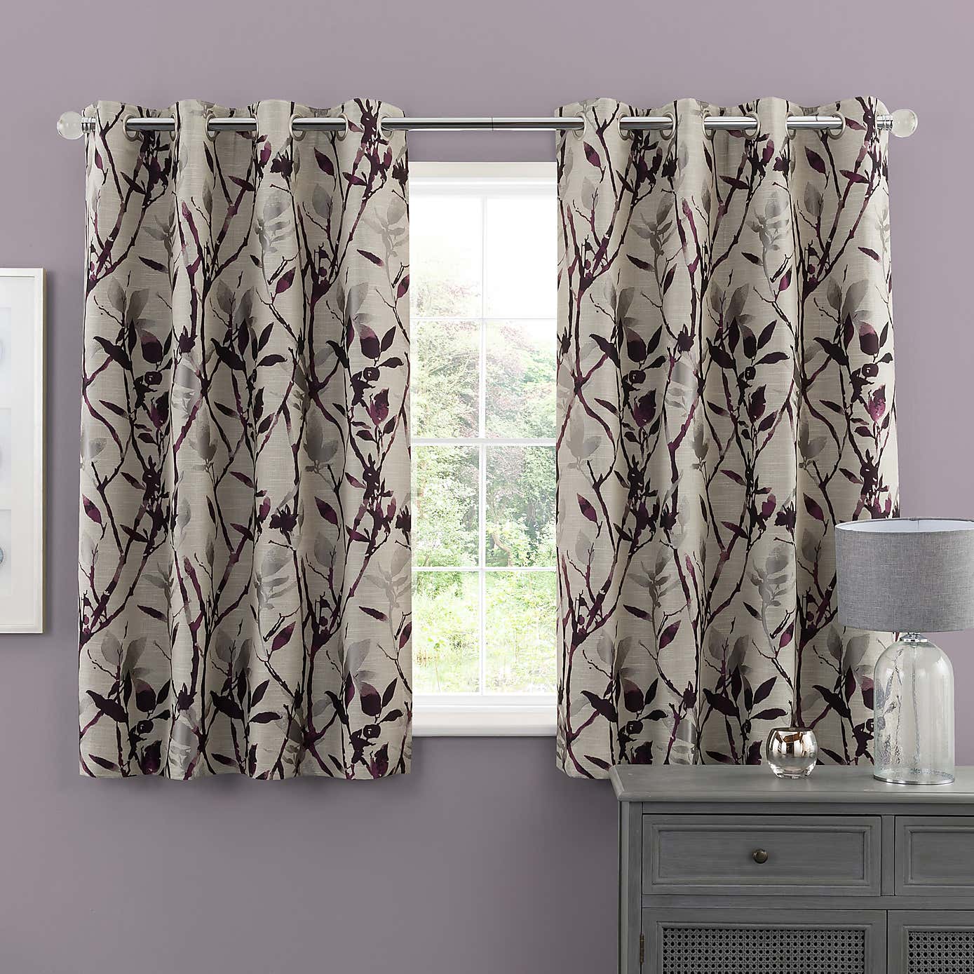 Zen Jacquard Eyelet Curtains