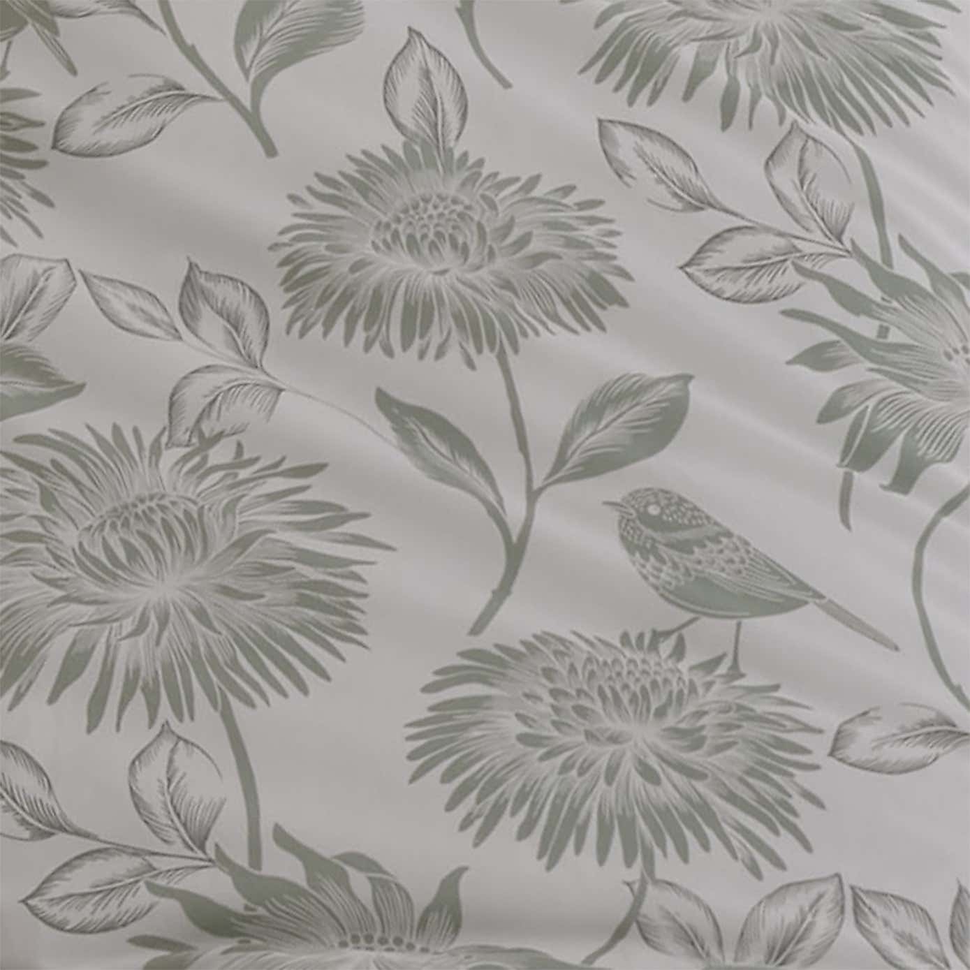 Dreams and Drapes Chrysanthemum Reversible Duvet Cover and Pillowcase Set