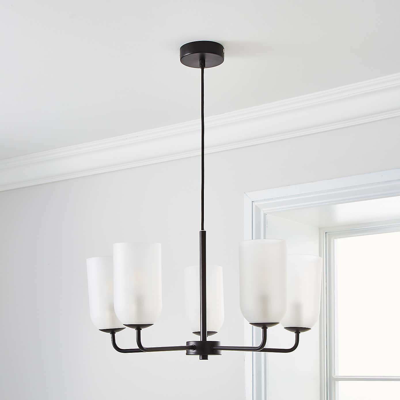 Palazzo Frosted 5 Light Chandelier