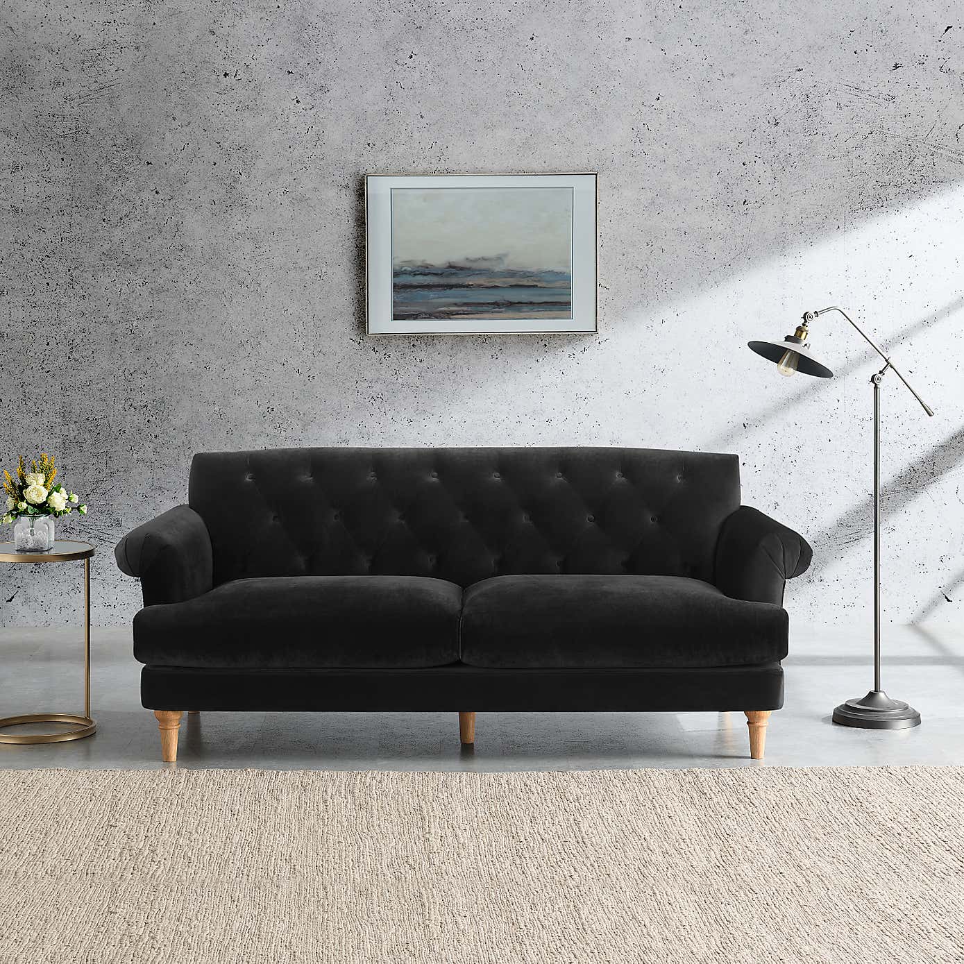 Jazz Velvet 3 Seater Sofa