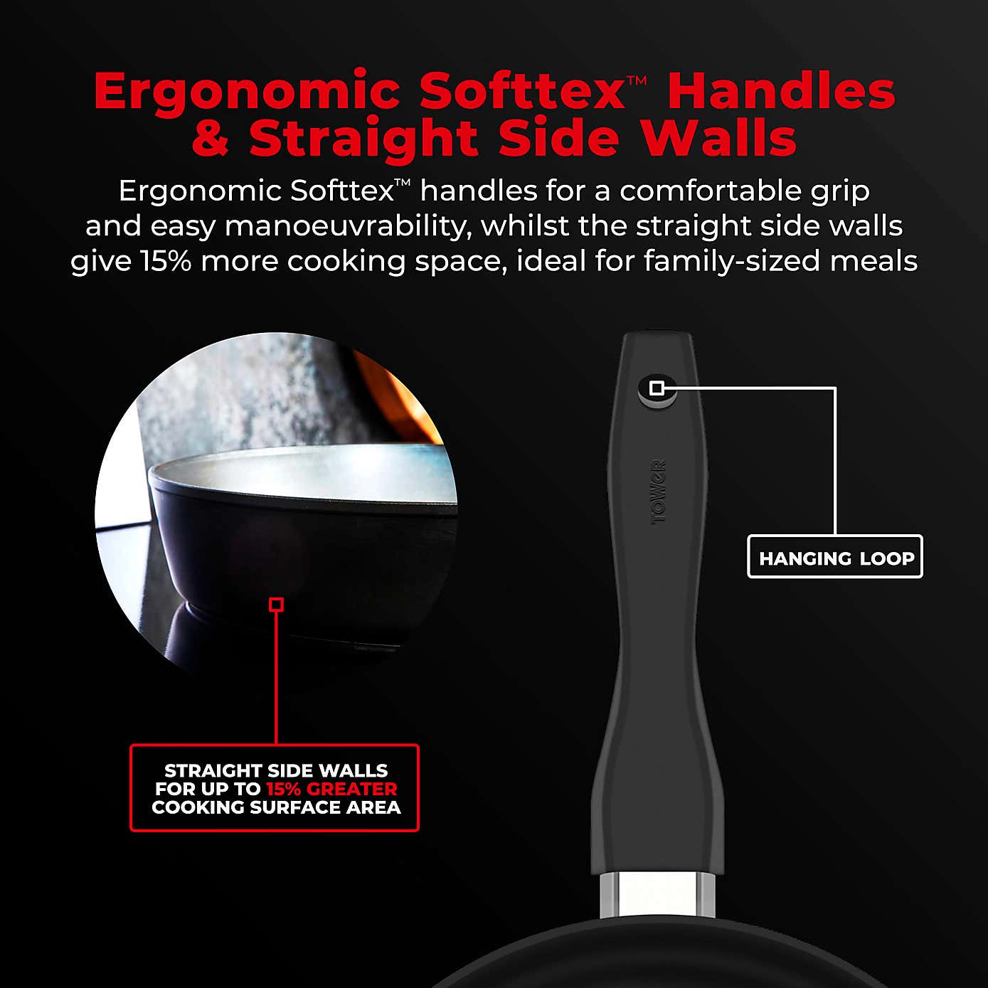 Tower Smart Start Non-Stick Forged Aluminium 5 Piece Pan Set