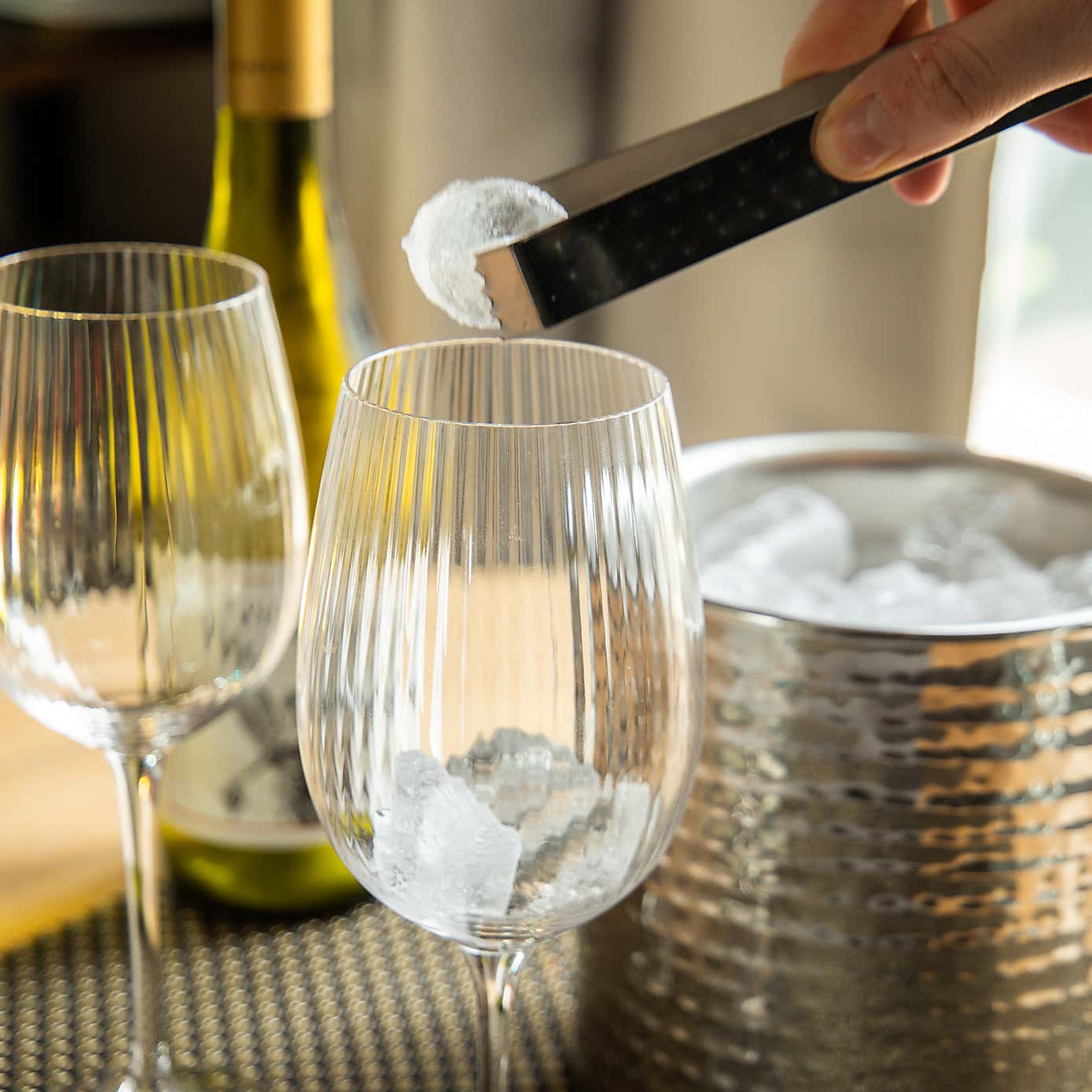 BarCraft Hammered Ice Bucket