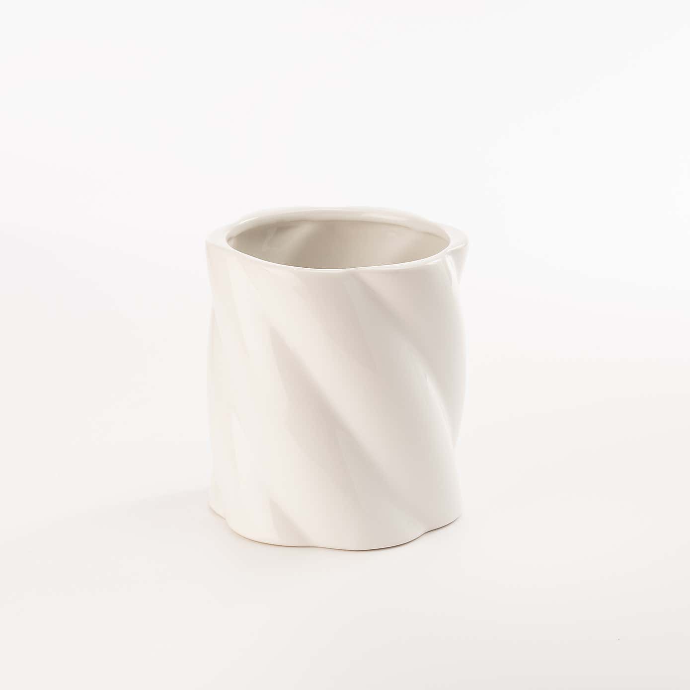 Twisted Utensil Pot Cream