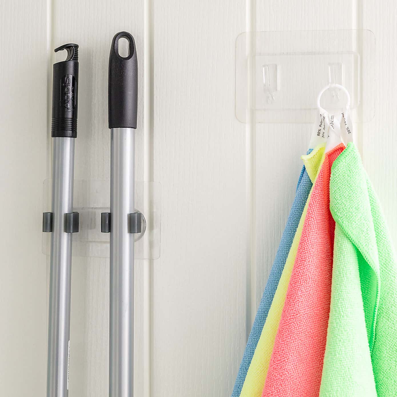 Addis Invisifix Double Broom Holder