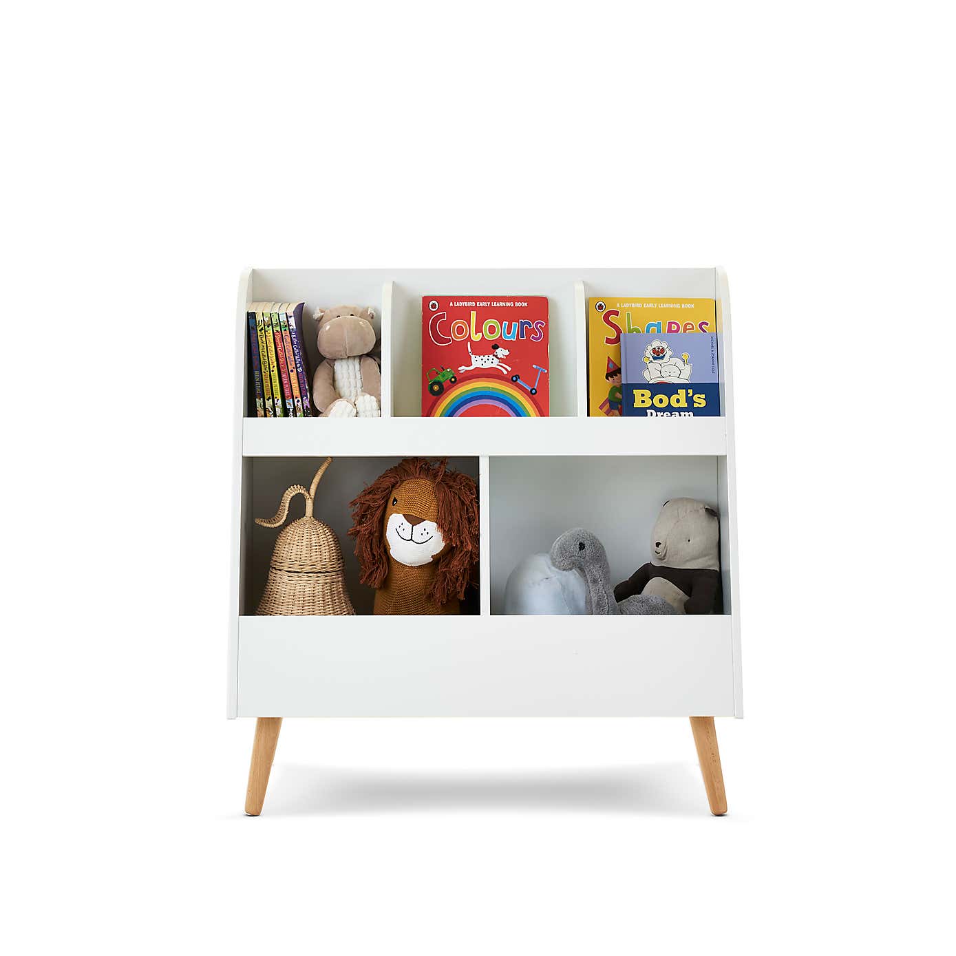 OBaby Maya Toy Storage Box, White & Natural