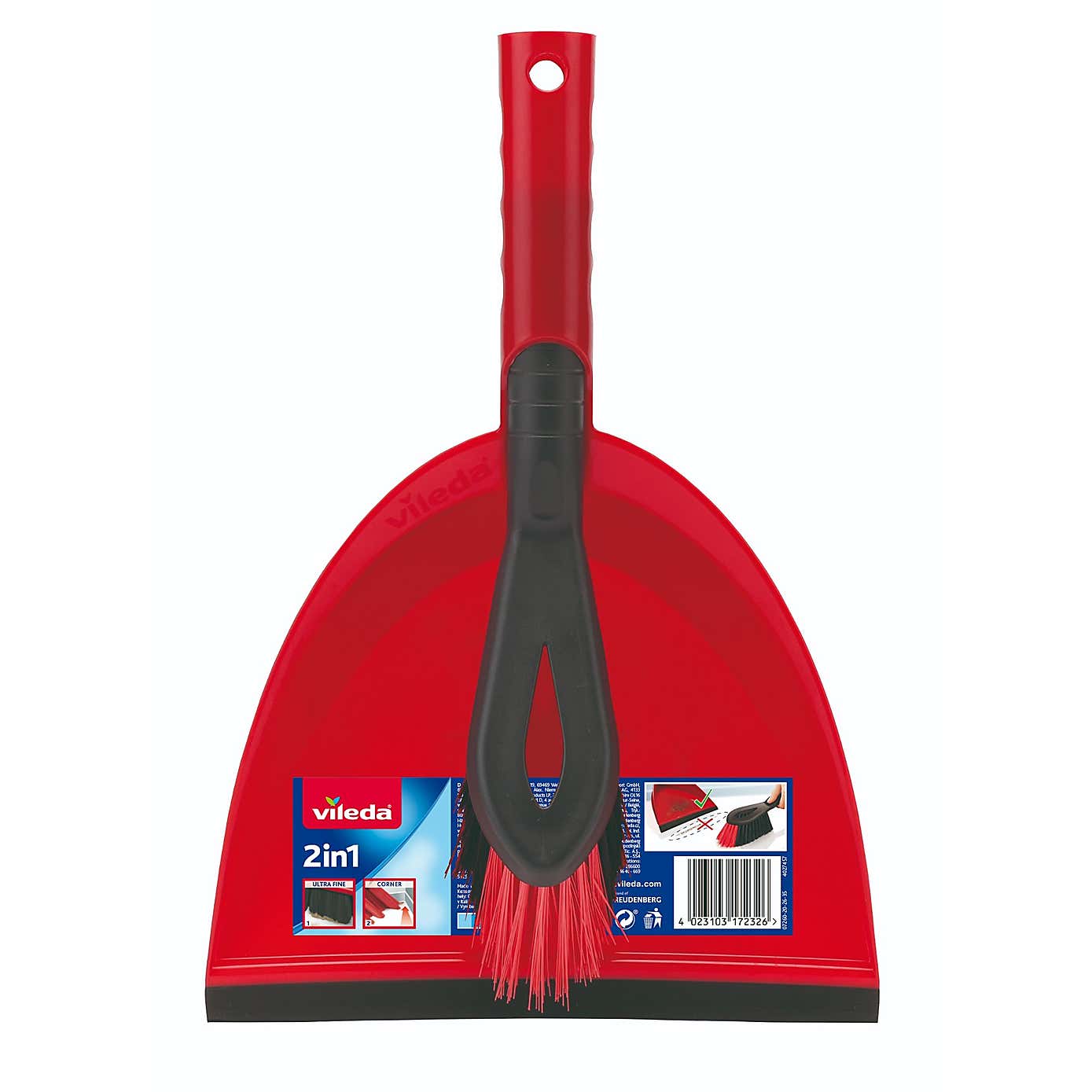 Vileda 2in1 Dustpan & Brush Set