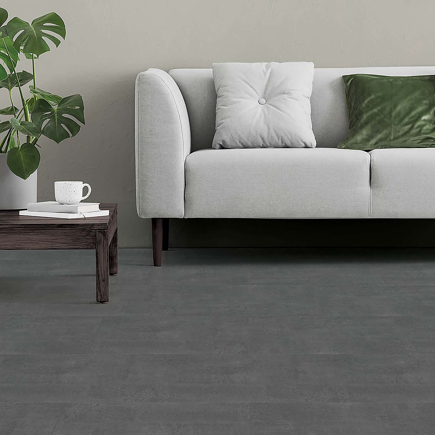 Quarry Stone Self Adhesive Oversized Floor Tiles