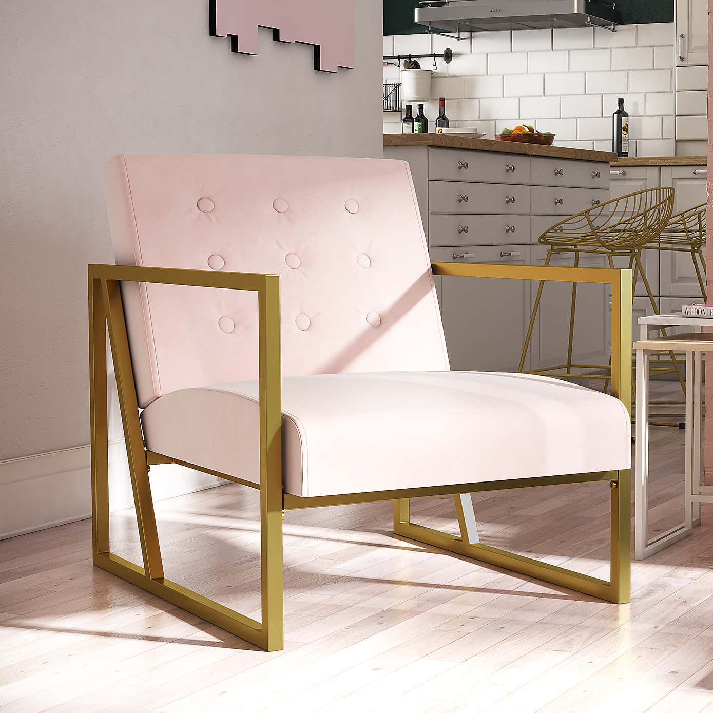 Cosmo Lexington Velvet Chair