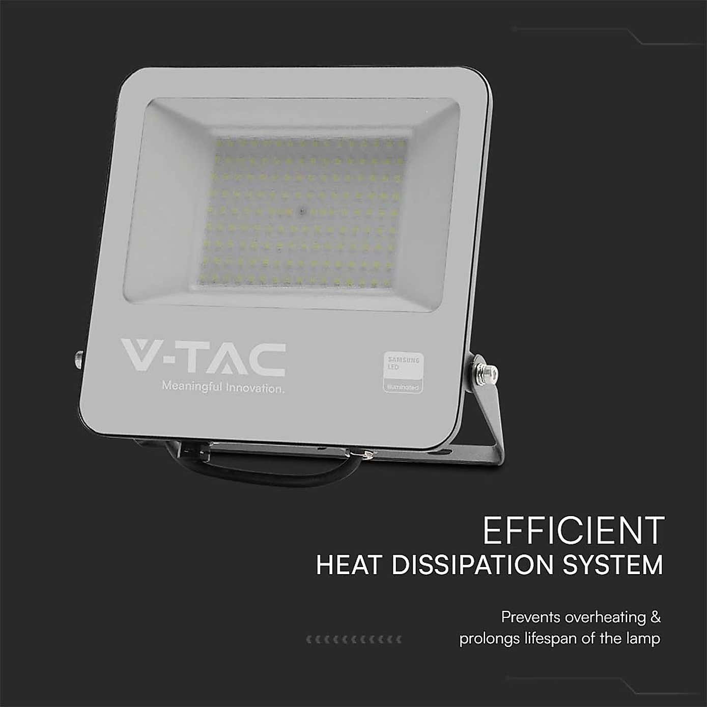 V-TAC 100W LED Floodlight Outdoor Wall Light