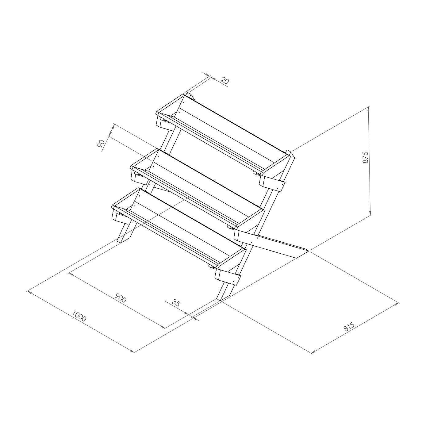 Stepped Herb Planter