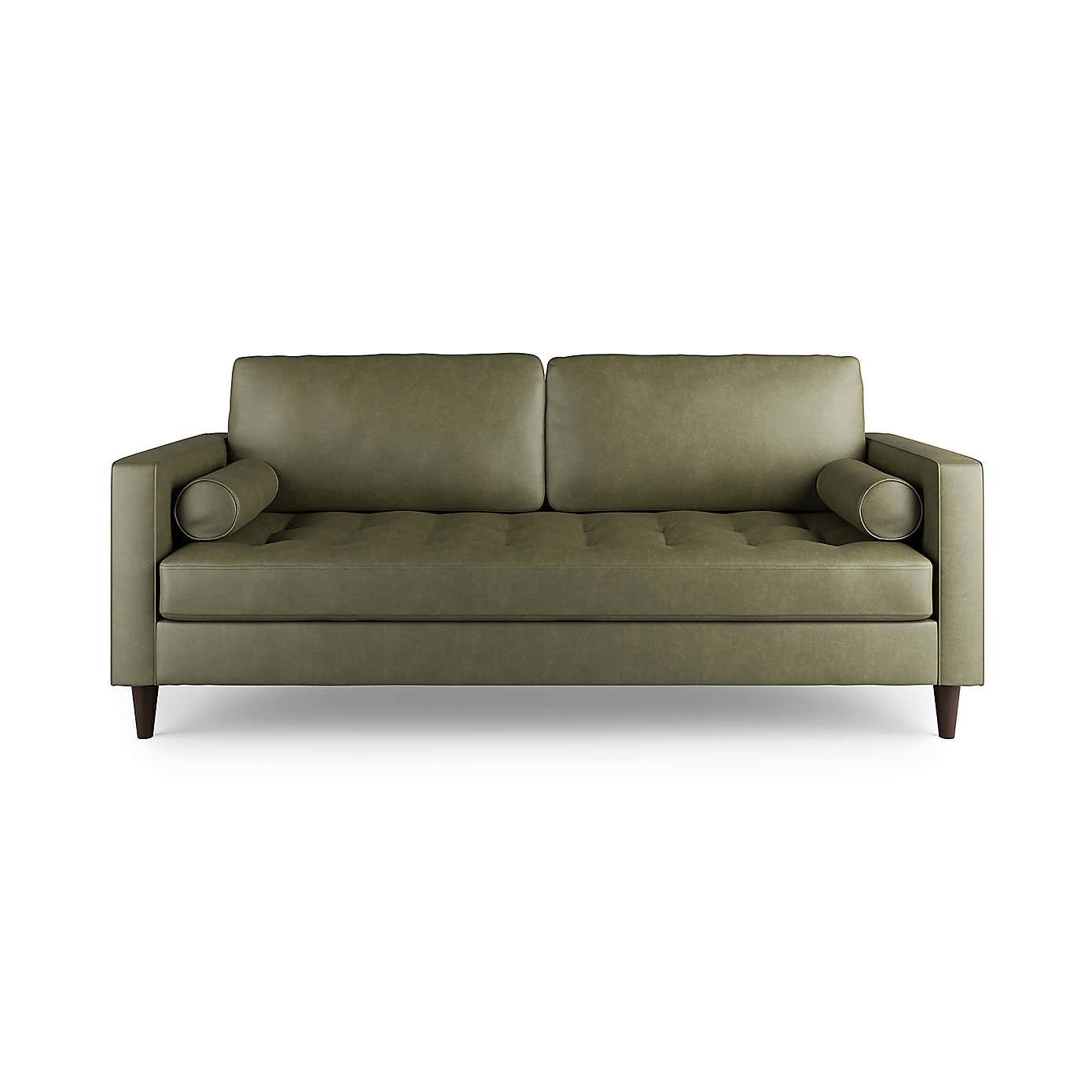 Zoe Distressed Faux Leather 3 Seater Sofa
