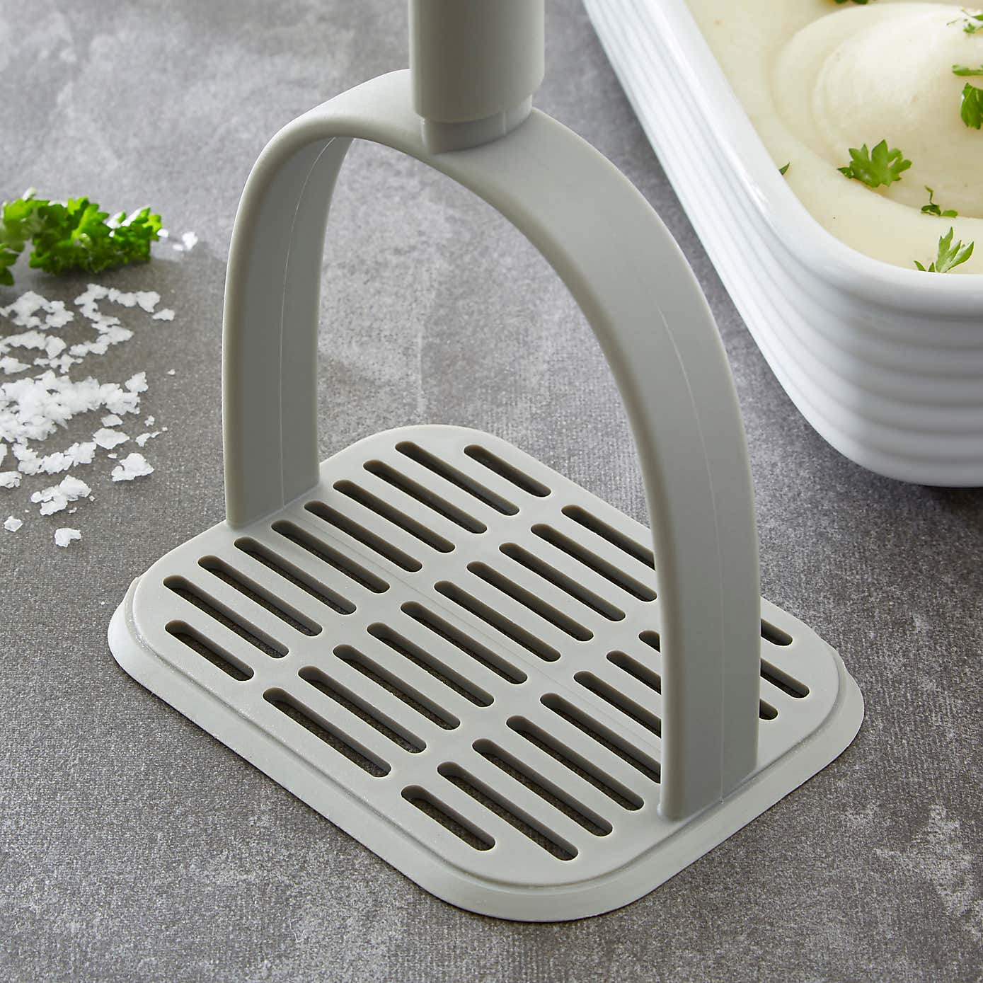 Handy Kitchen Masher with Silicone Scraper