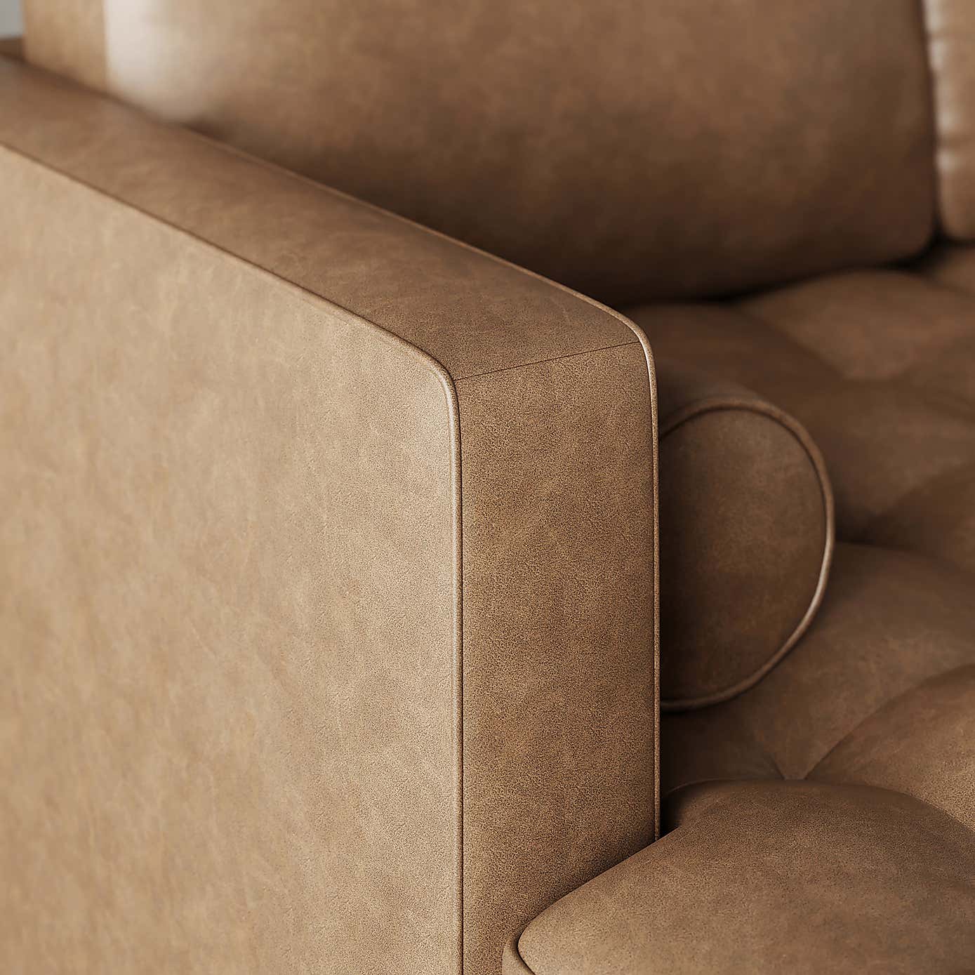 Zoe Faux Leather 3 Seater Corner Double Sofa Bed