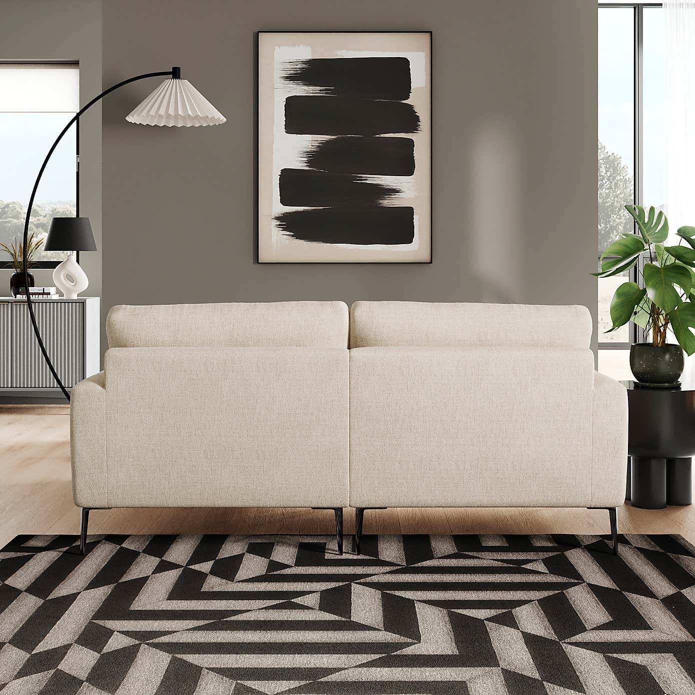 Lawson Chunky Tonal Weave Corner Chaise Sofa
