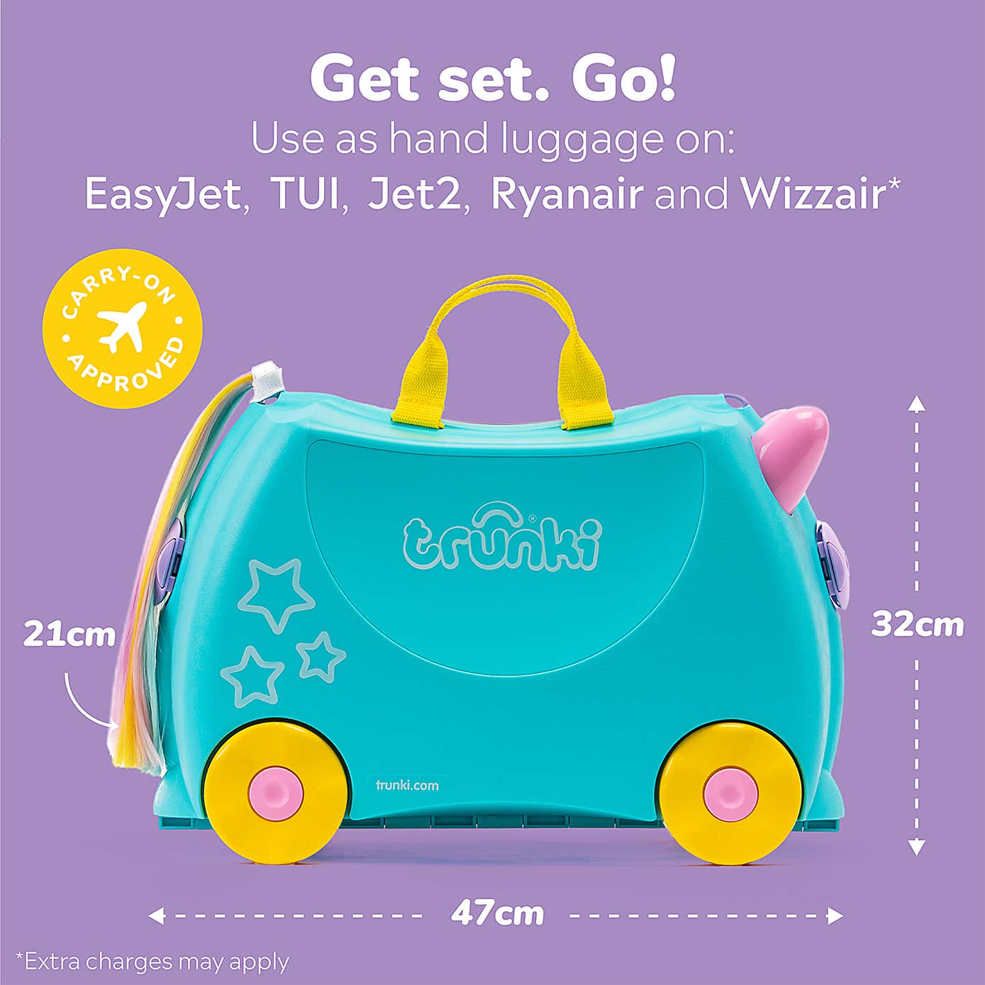 Trunki Una the Unicorn Ride On Suitcase