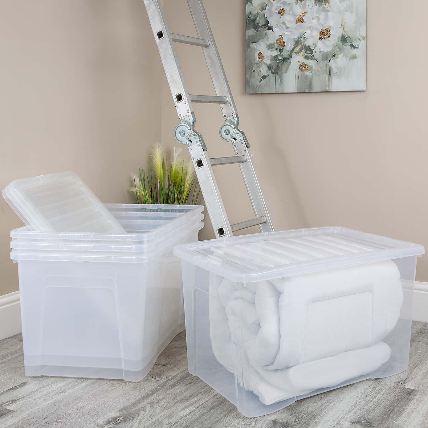 Wham Crystal Set of 4 Storage Boxes & Lids