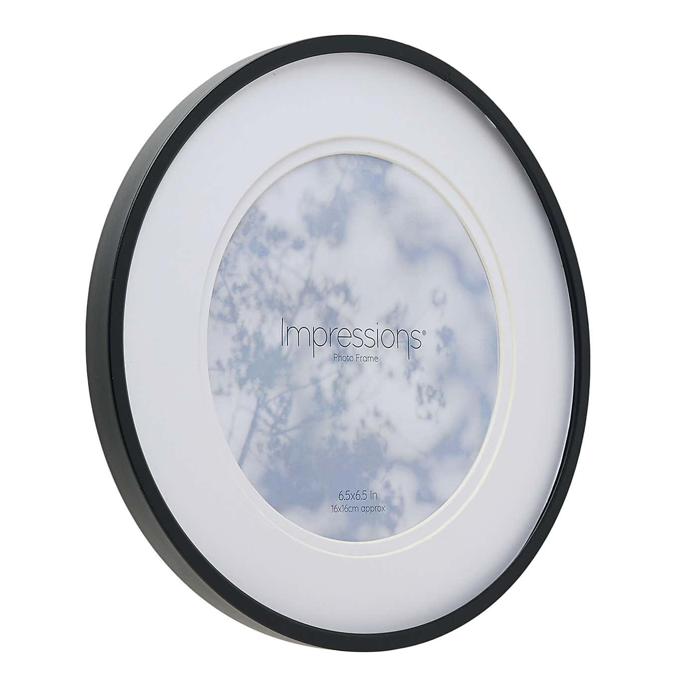 Black Round Photo Frame