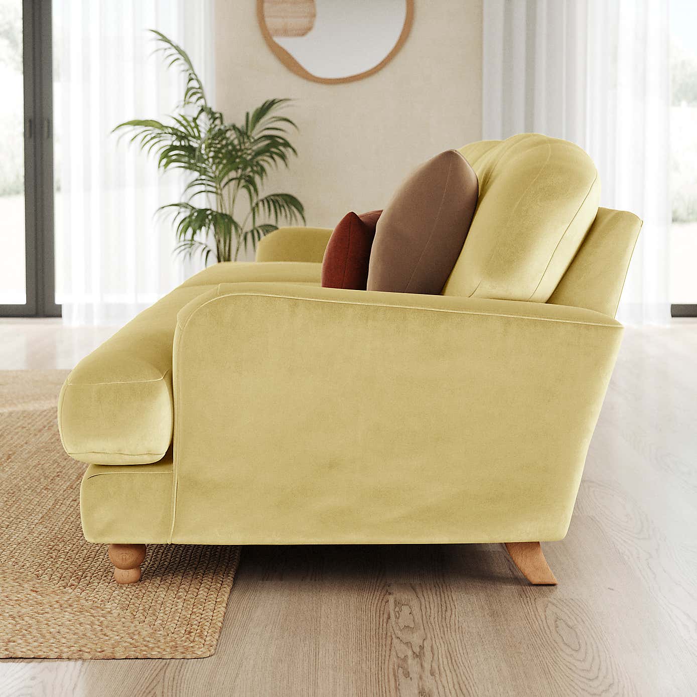 Martha Vintage Velvet 4 Seater Sofa