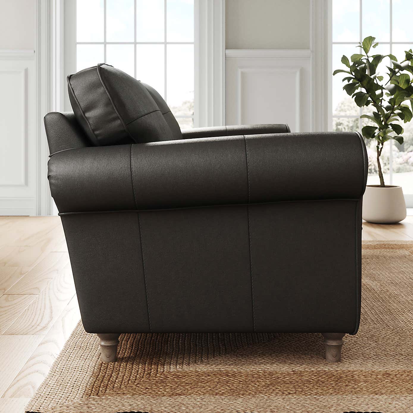 Flori Vintage Leather 3 Seater Sofa