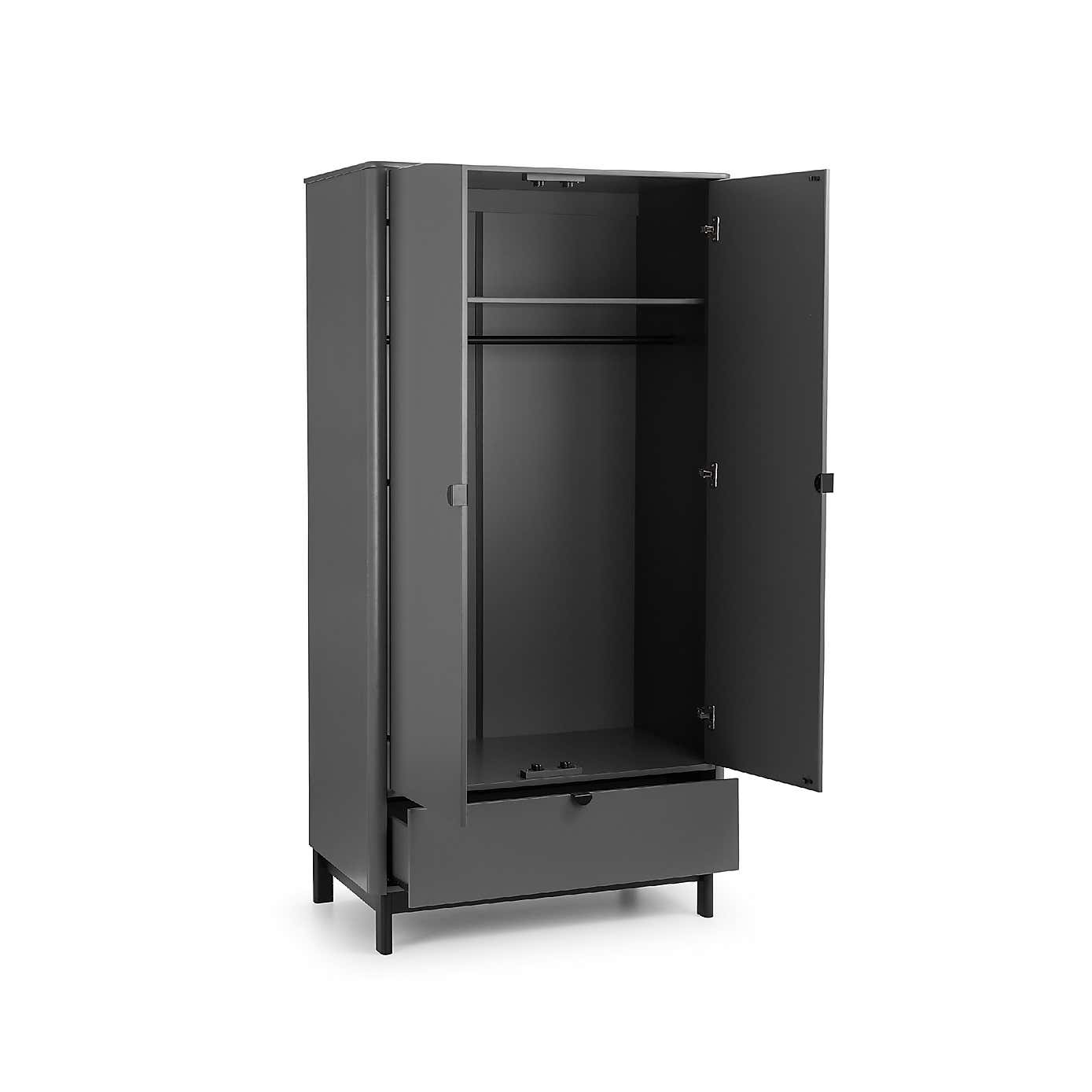 Chloe Double 1 Drawer Wardrobe