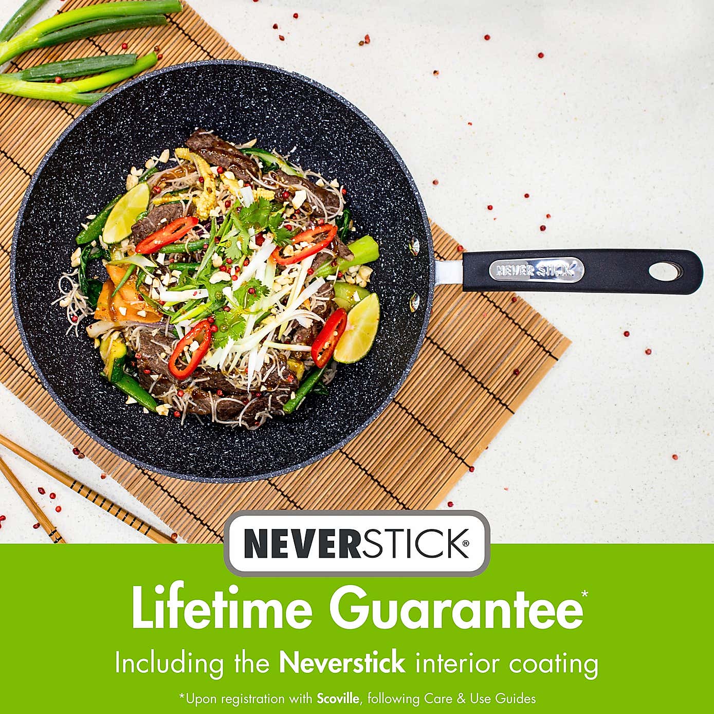 Scoville Neverstick Non-stick Aluminium 3 Piece Saucepan Set