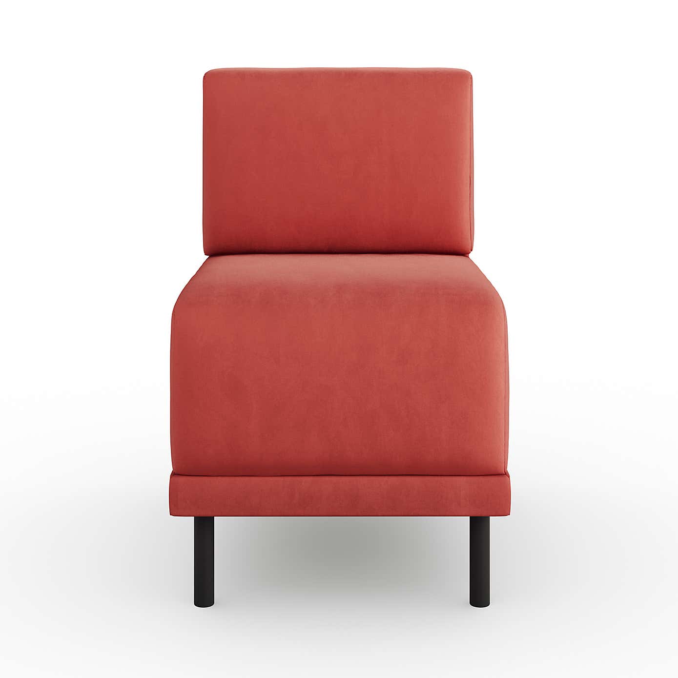 Mae Small Dining Bench, Matte Plush Velvet