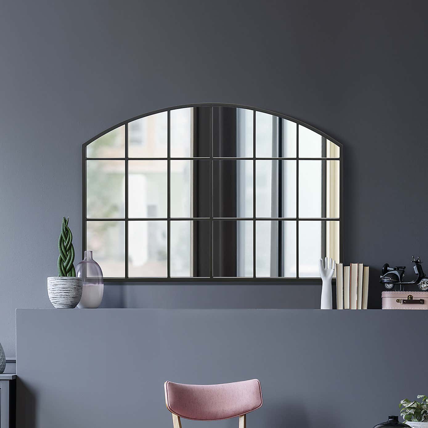 Arcus Window Arched Indoor Outdoor Wall Mirror