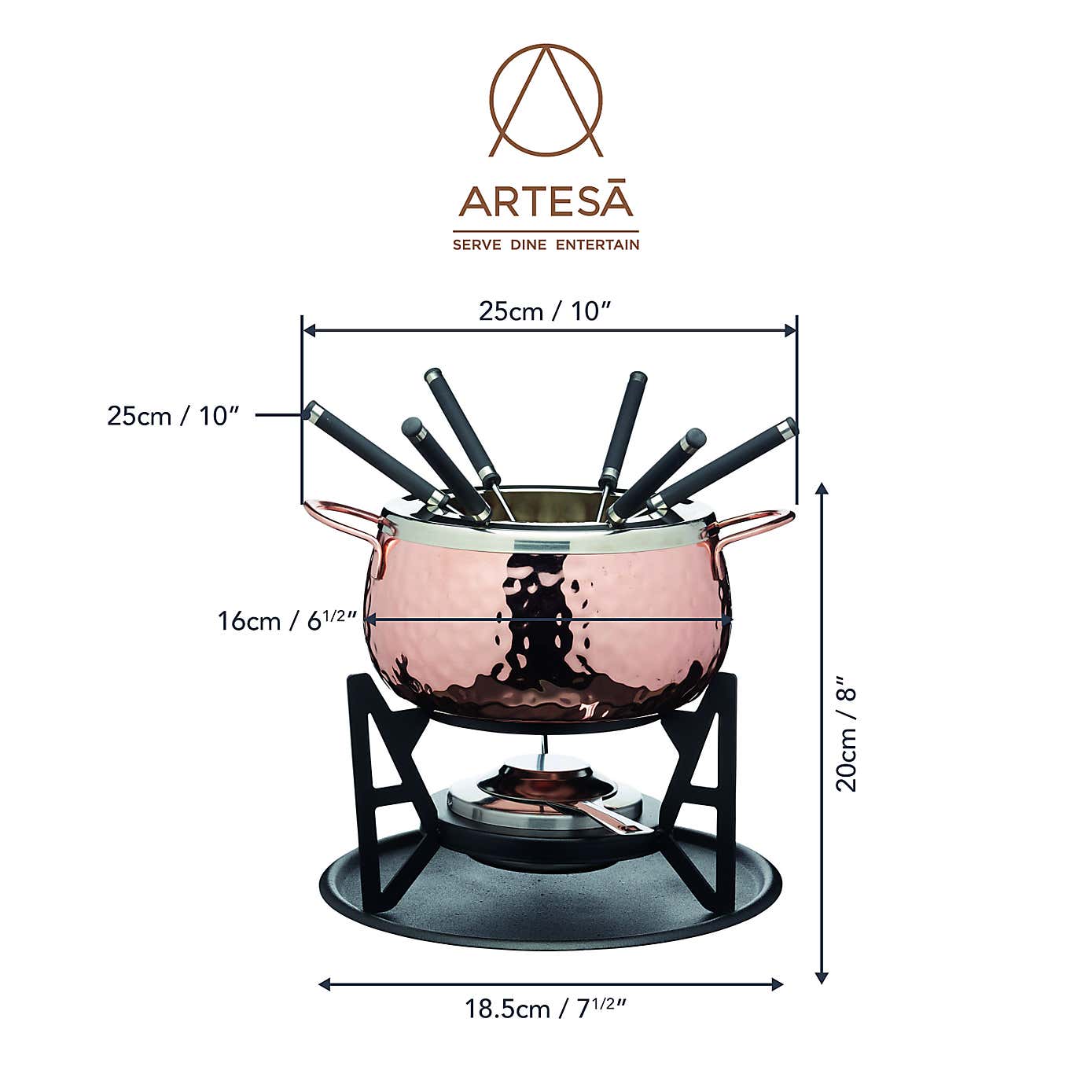 Artesà Finish Fondue Set