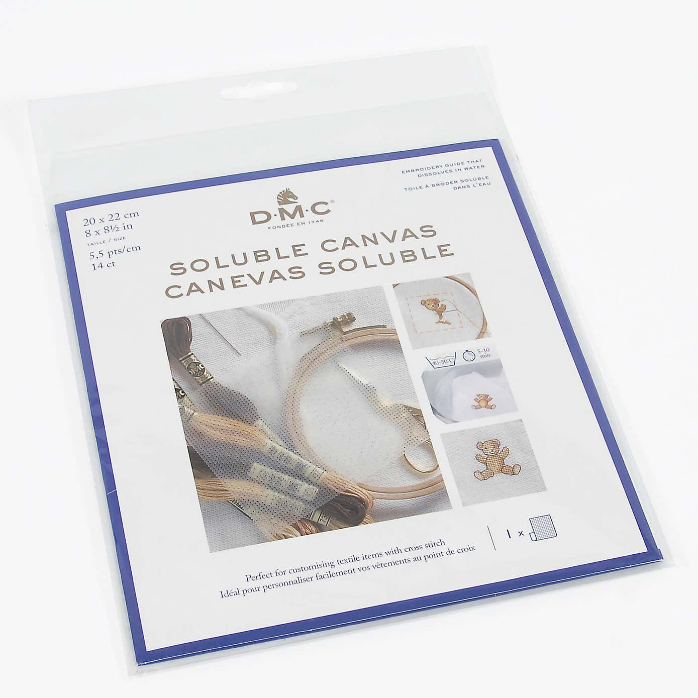 Soluble Canvas 14 Count 20x22cm